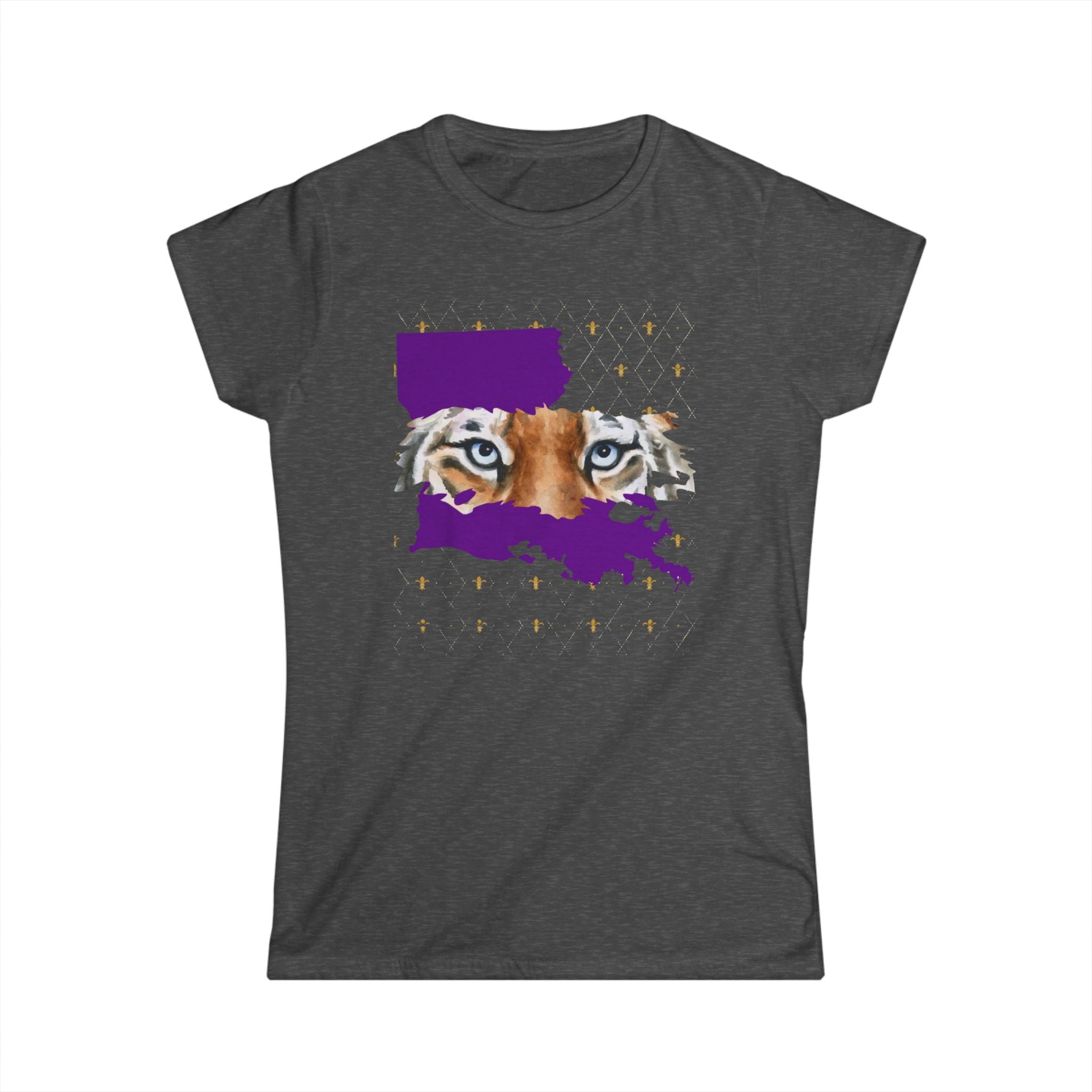 Women's Fitted Soft Tee " LSU"  " Tigers"