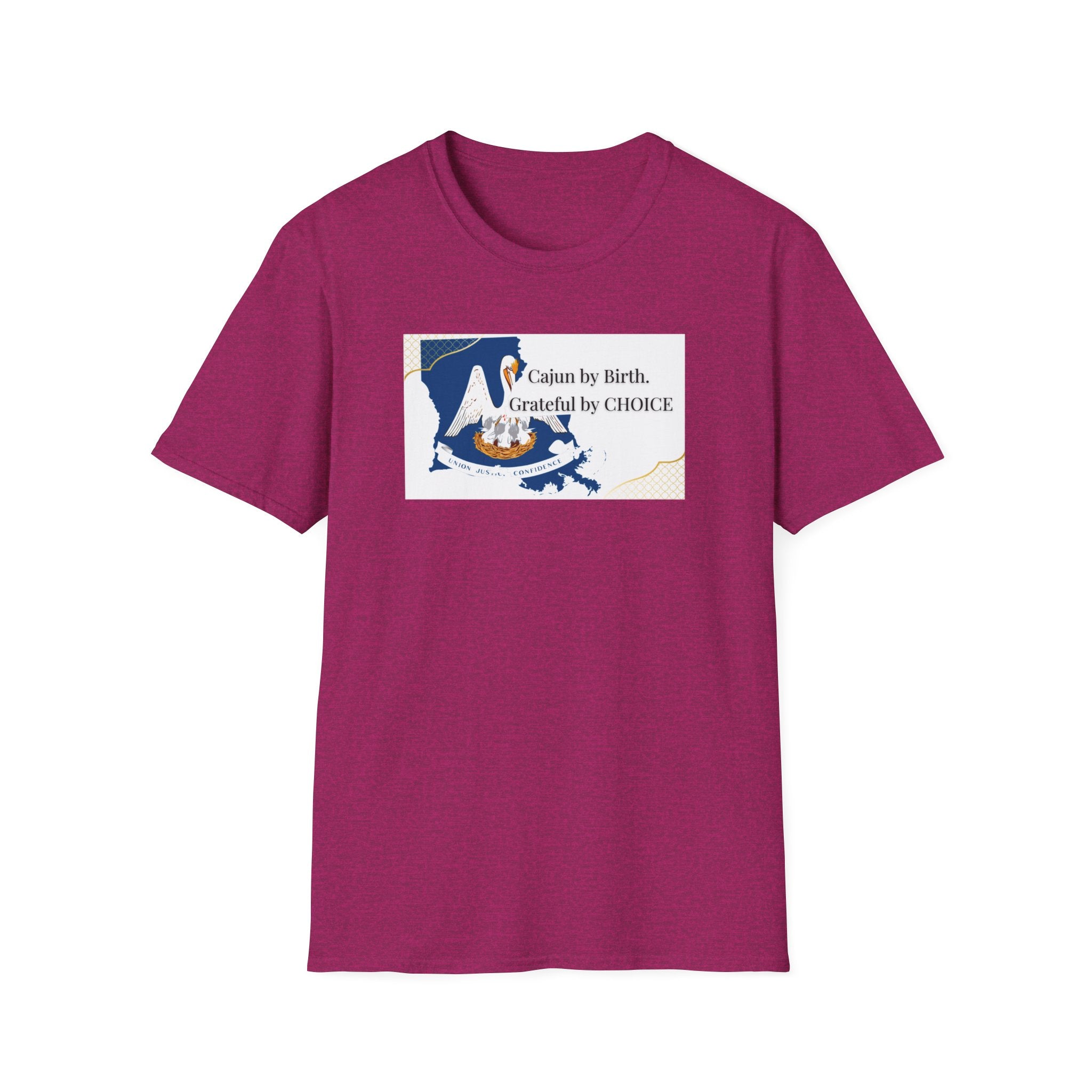 Soft Relaxed Tee Men and Women - Cajun By Birth Grateful by Choice