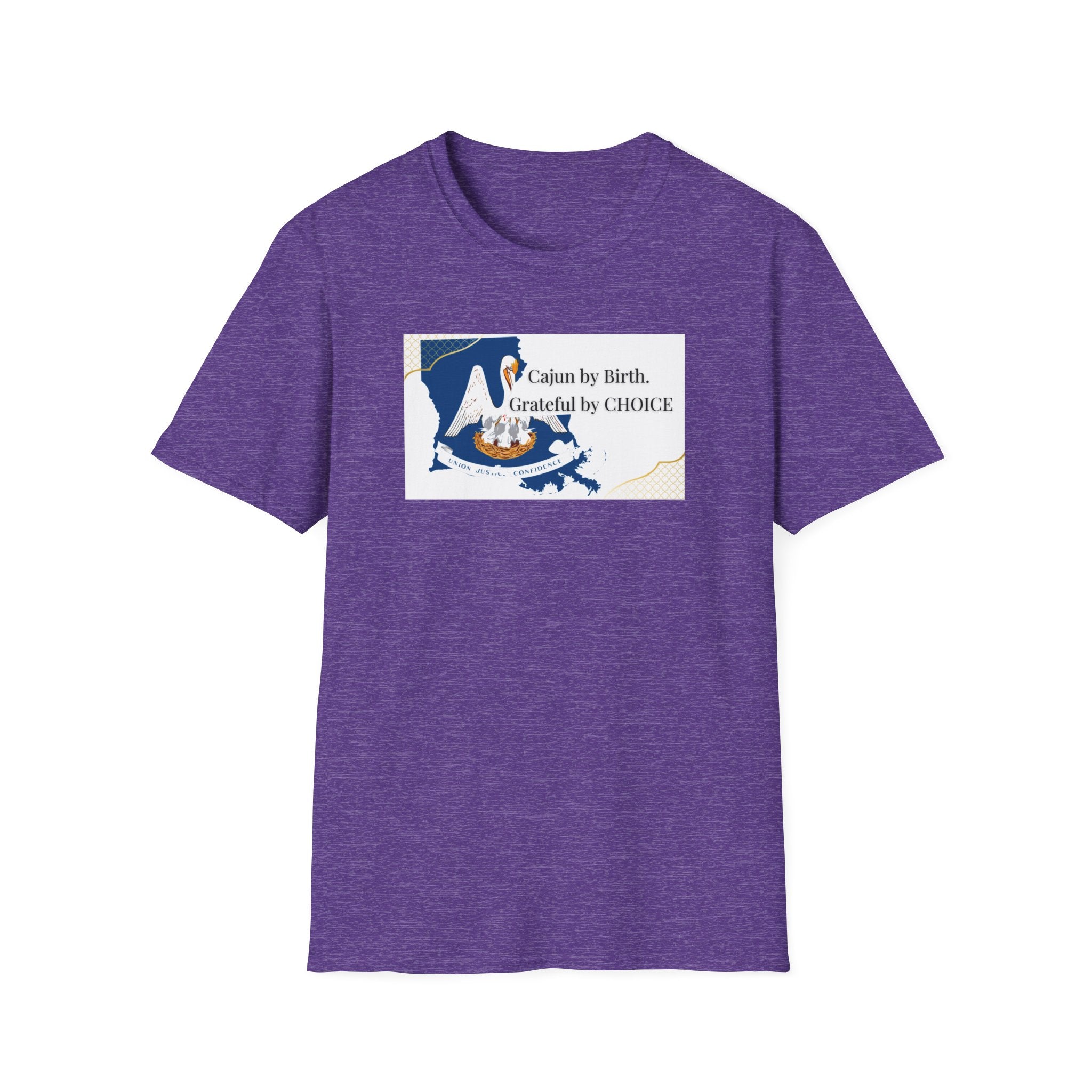 Soft Relaxed Tee Men and Women - Cajun By Birth Grateful by Choice