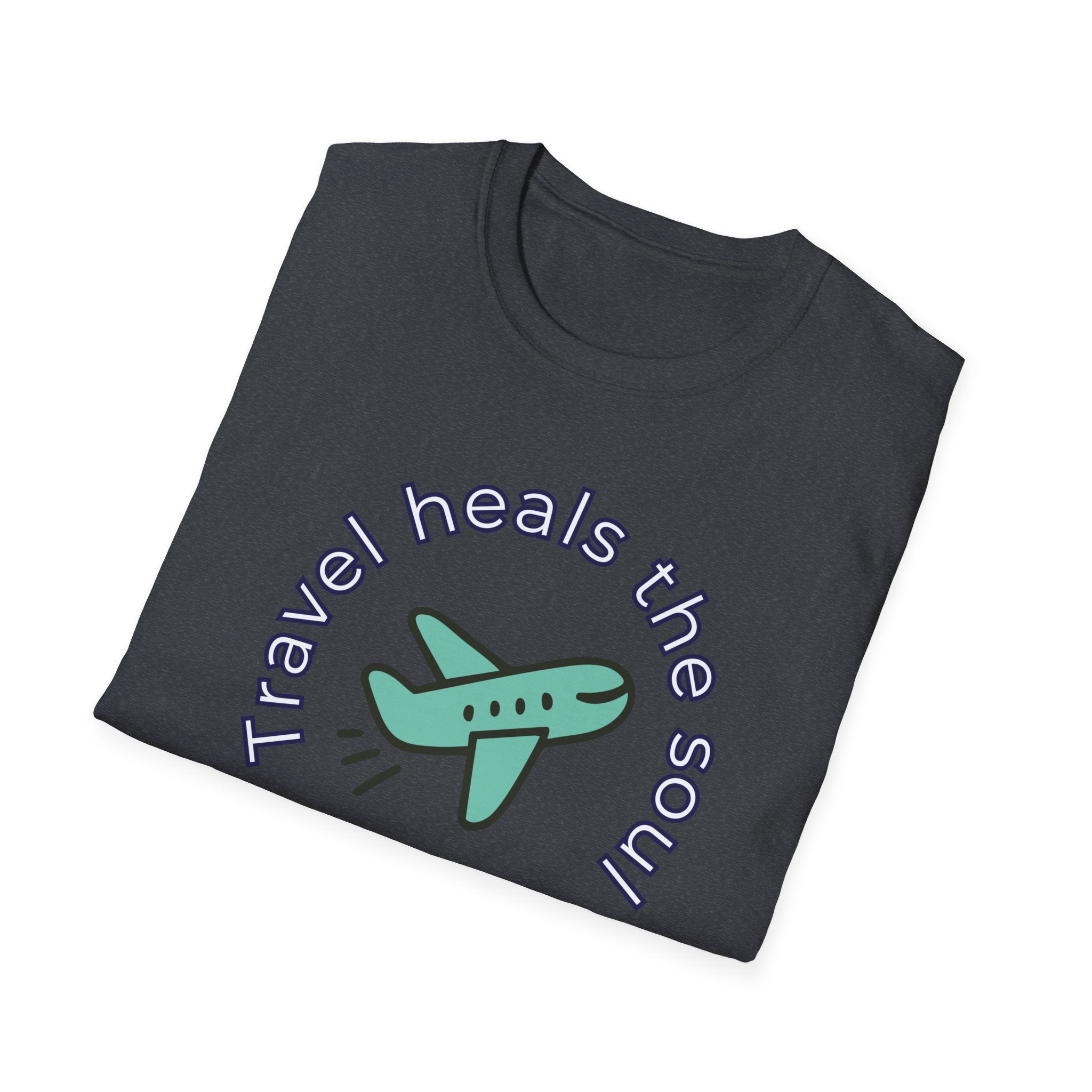 Comfty Woman's  Softstyle T-Shirt - "Travel"  "Heals The Soul"