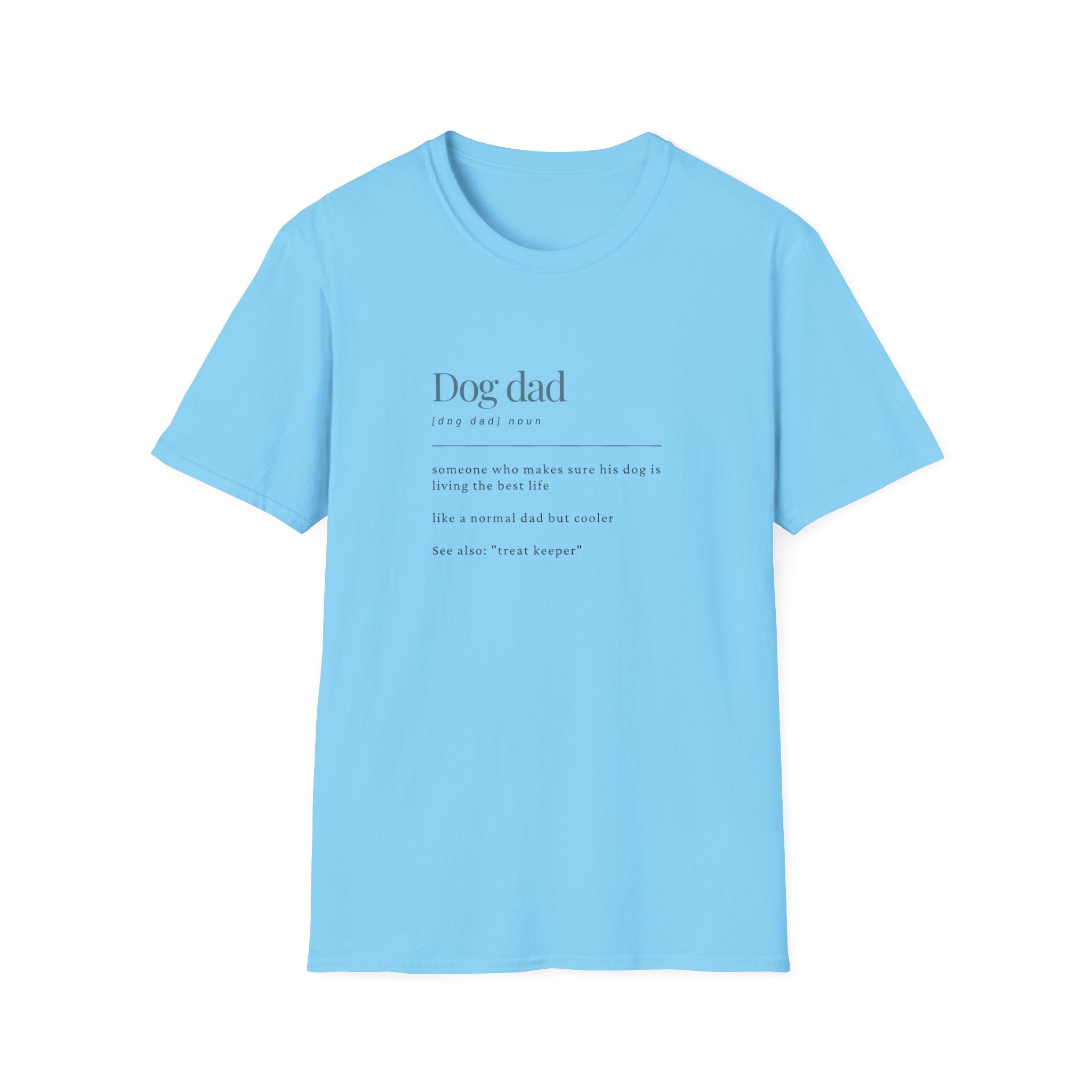 Soft Mens Tee- Dog Dad (Regular  relaxed Fit)