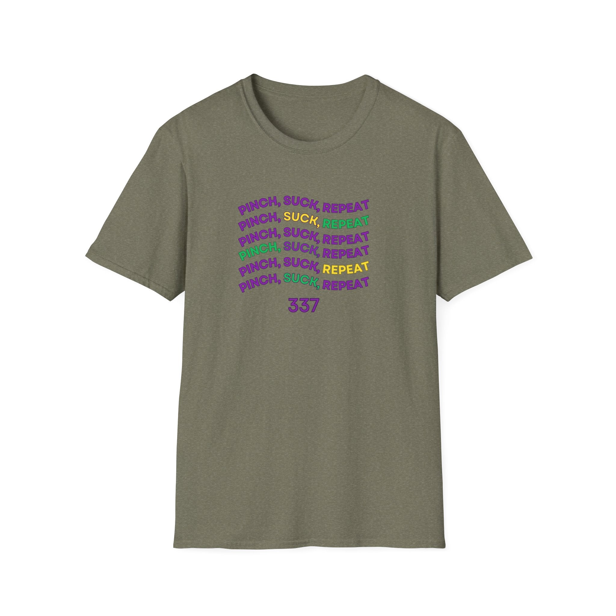 Soft Tee - (Men & Women) - "Mardi Gras"  '337'
