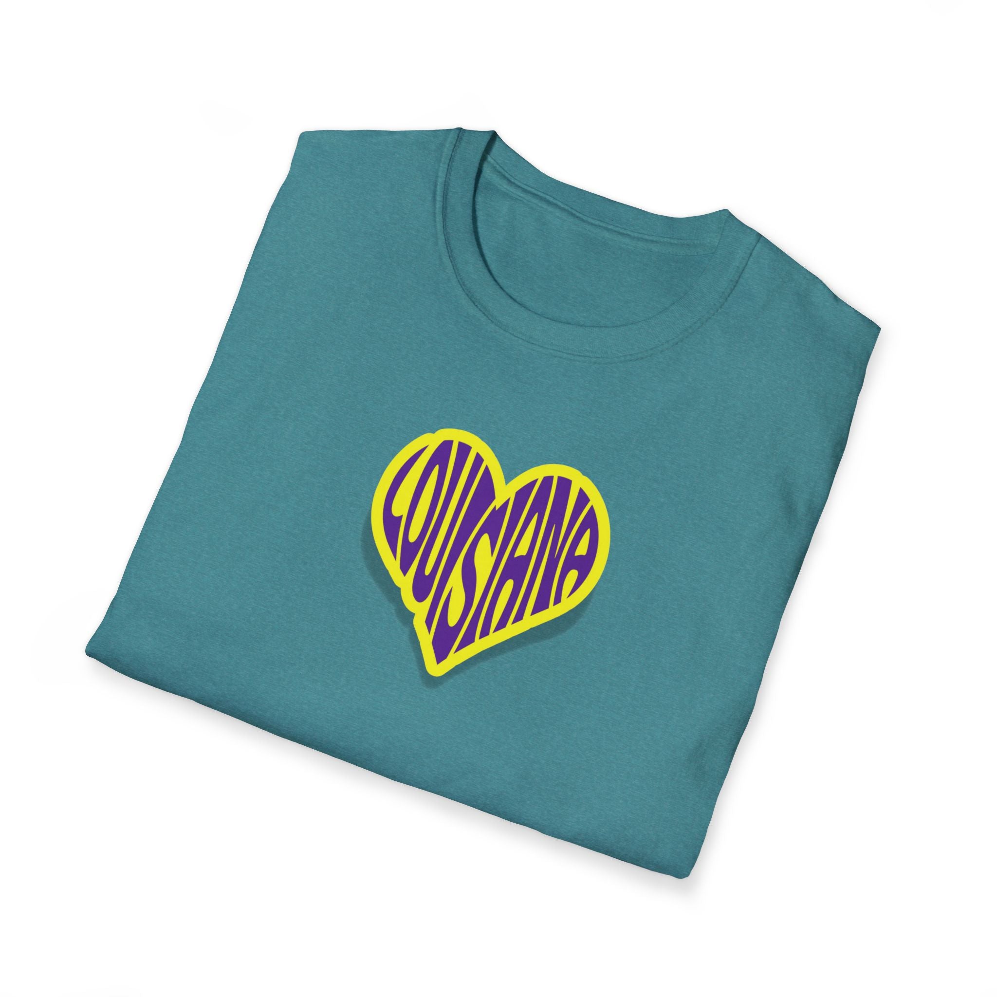 Relaxed Soft Woman's tee - Louisiana heart