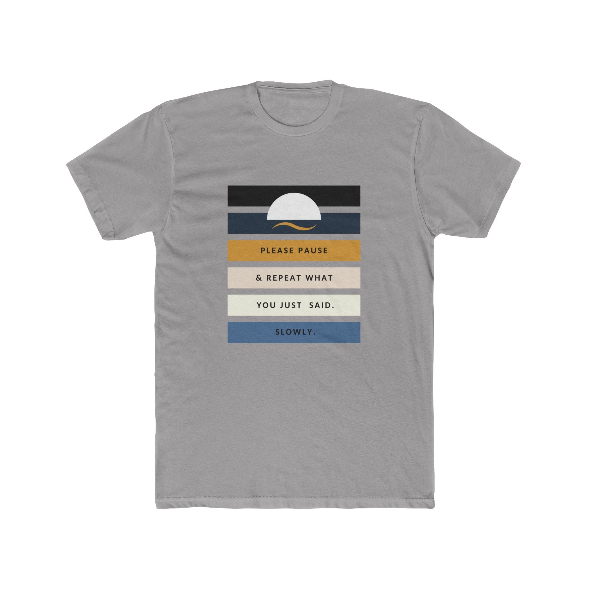 Men's Relaxed  Cotton Tee - "Repeat Yourself"
