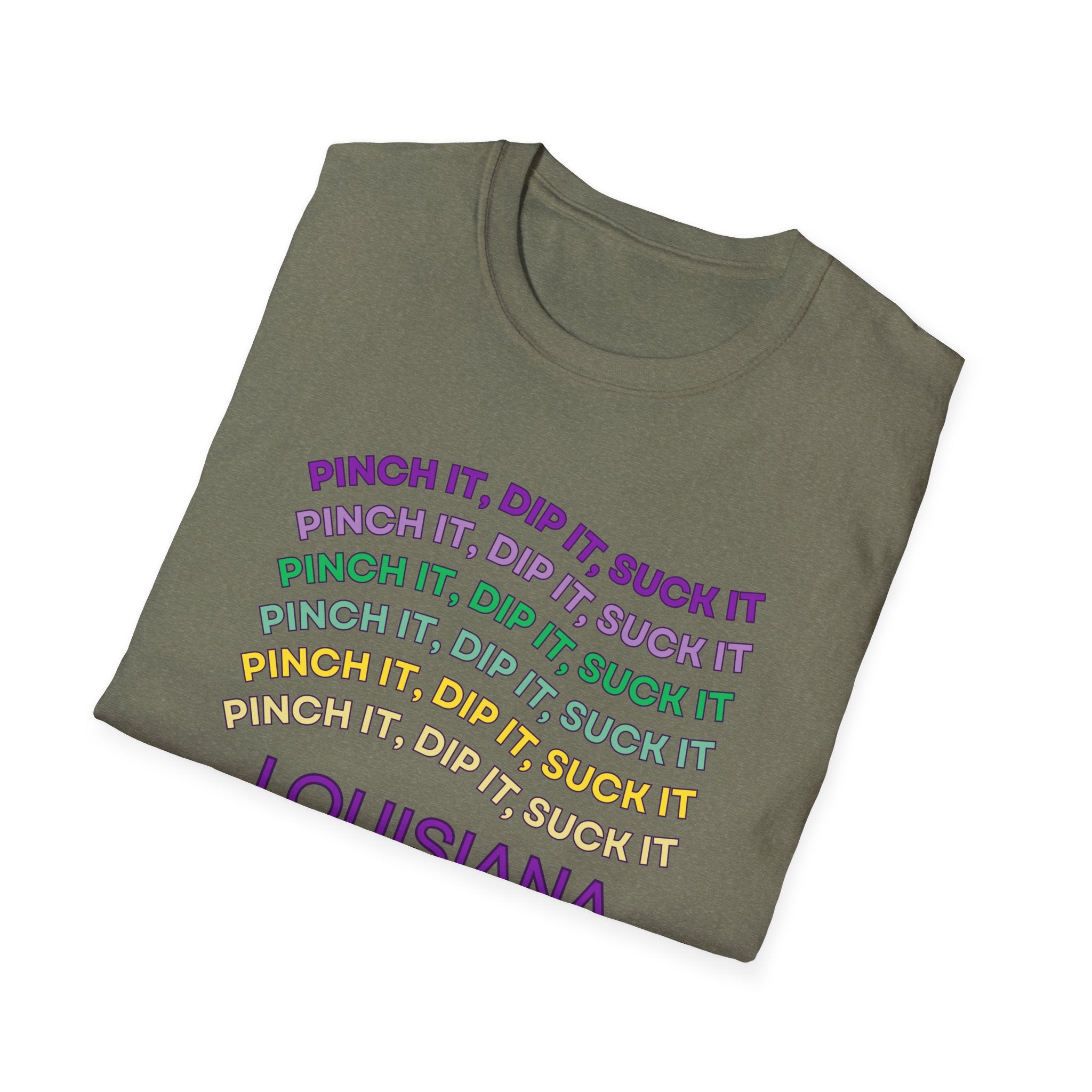 Soft Tee (Men & Women) "Pinch it, dip it, suck it" (Relaxed)