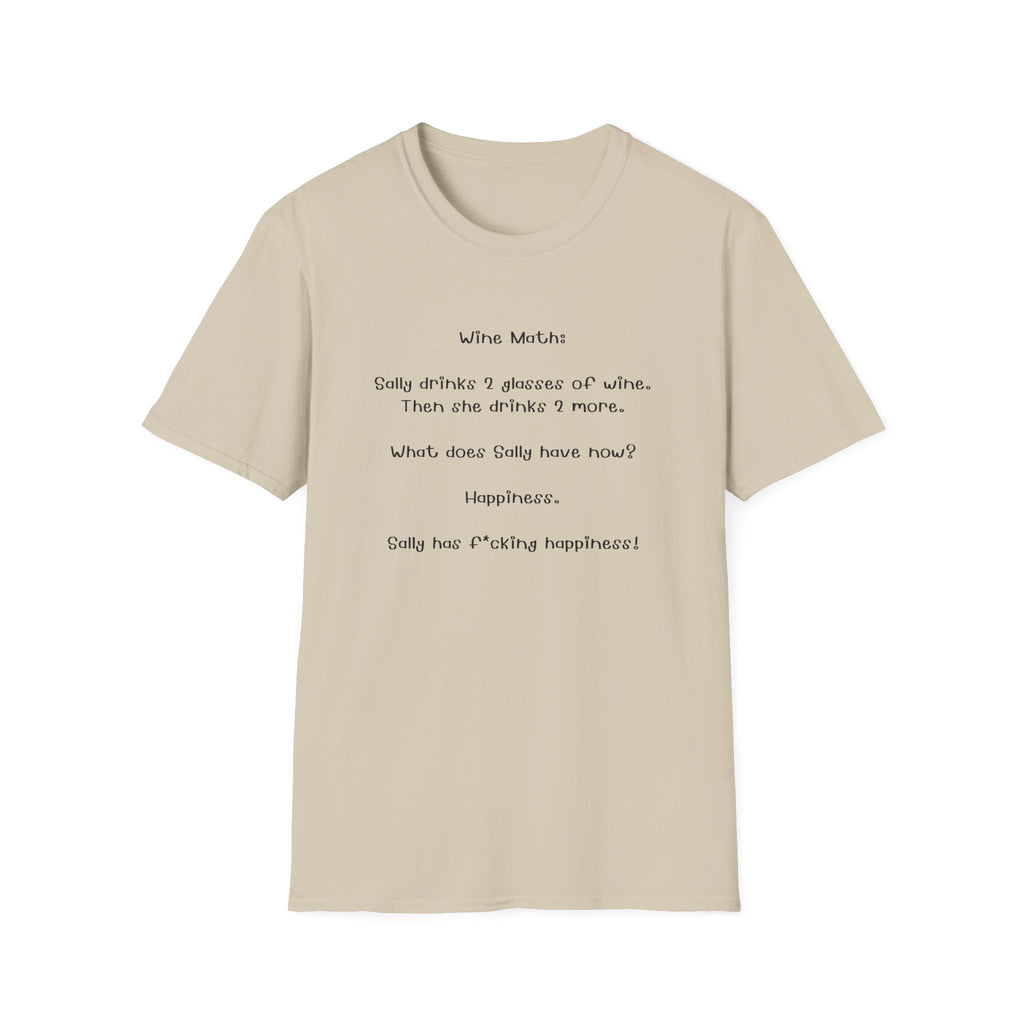 Woman Soft T Shirt - Regular Fit - Wine Math