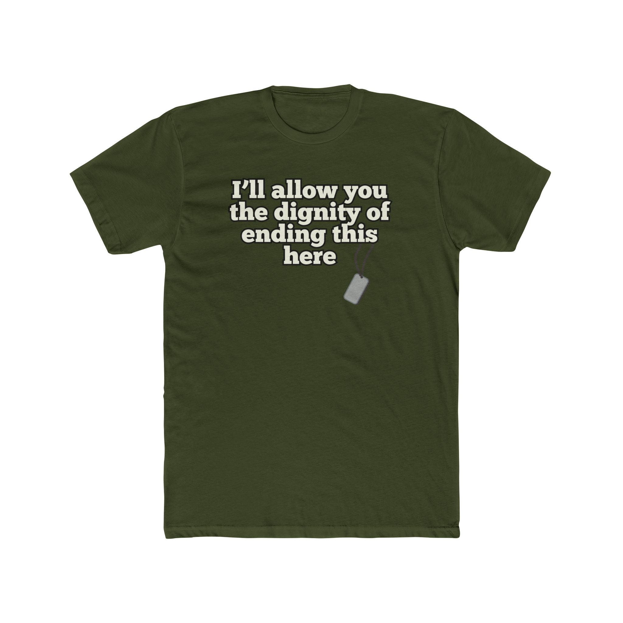 Men's Soft Cotton Crew Tee - End it Here
