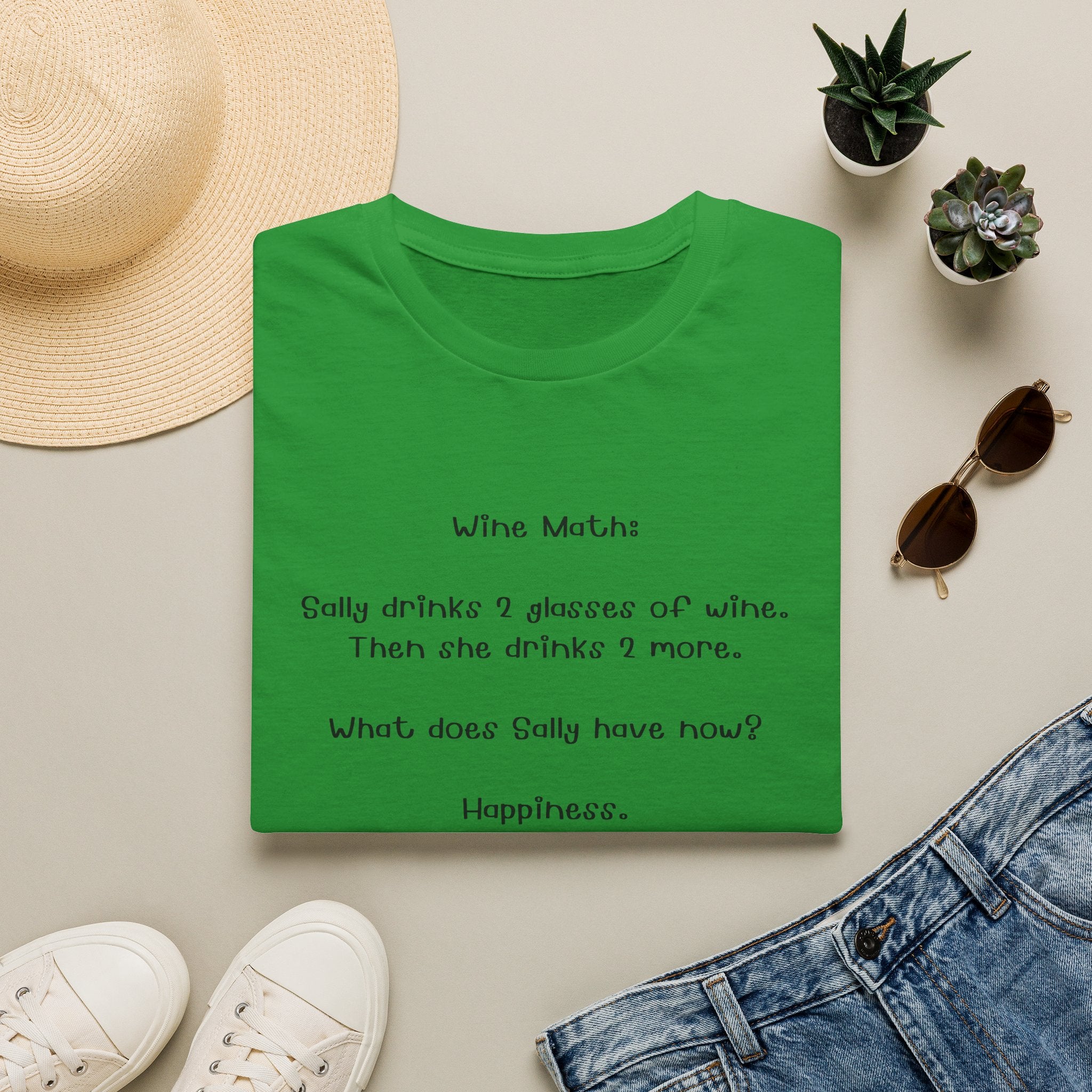 Woman Soft T Shirt - Regular Fit - Wine Math