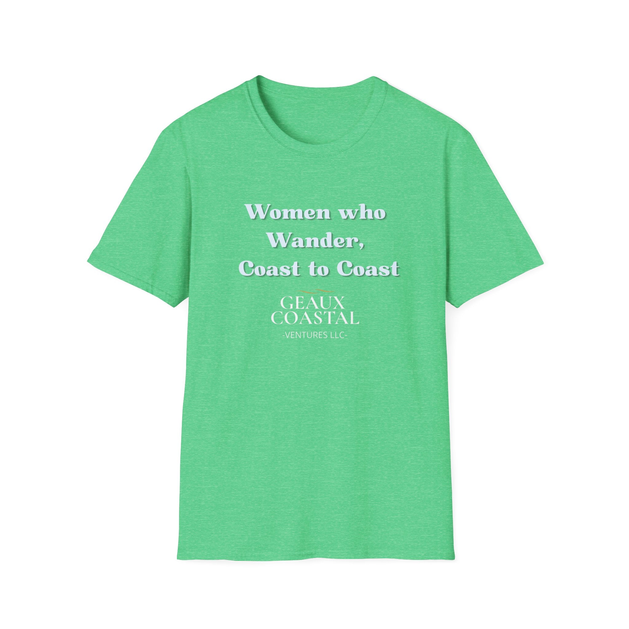 Women Soft Relaxed Tee - Women who wander coast to coast
