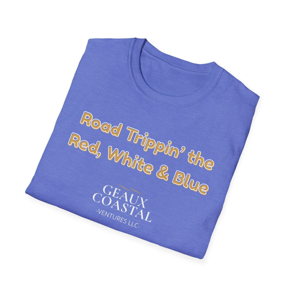 Men or Women Relaxed Soft Tee -  Road Tripping the USA