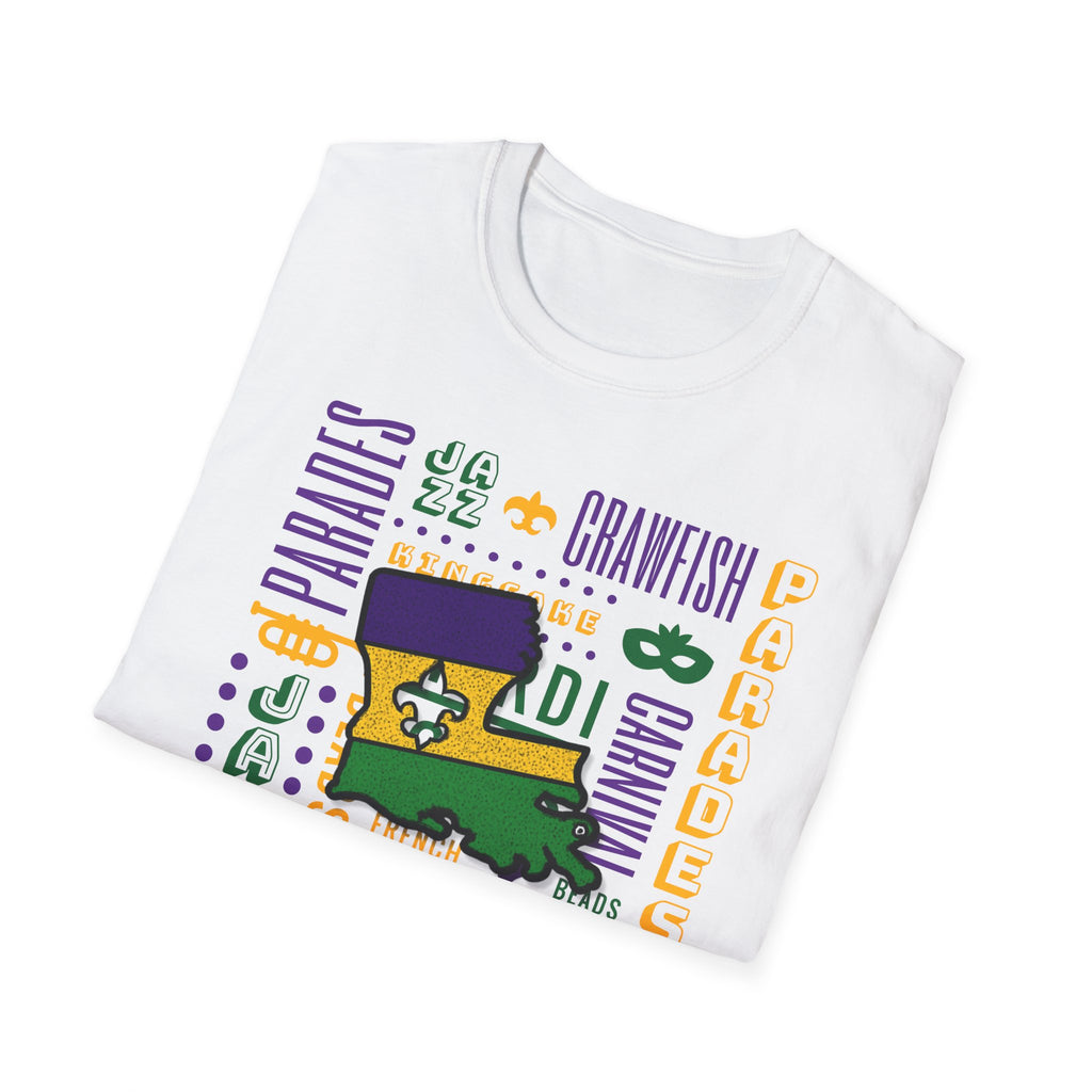 Relaxed Soft T Shirt - Men and Women - louisiana