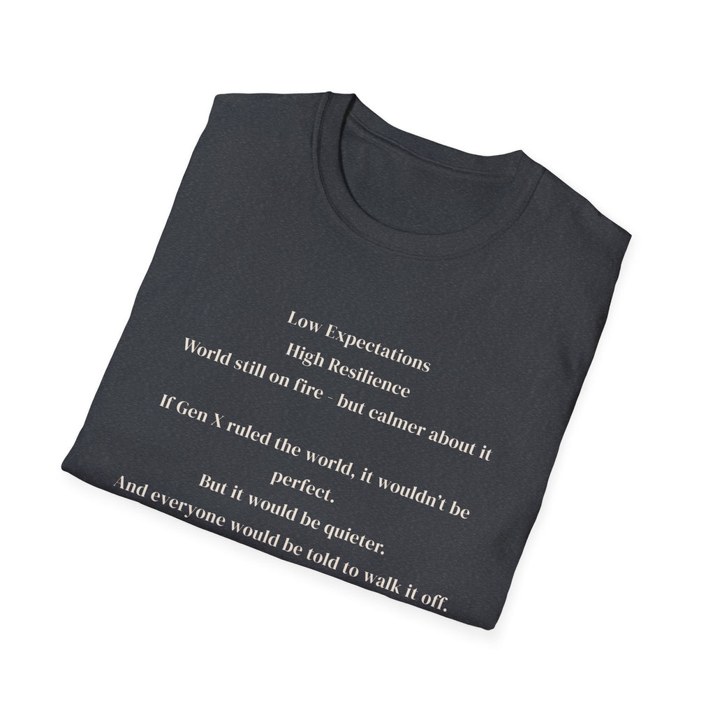 Men's soft tee - Low Expectations  Gen x