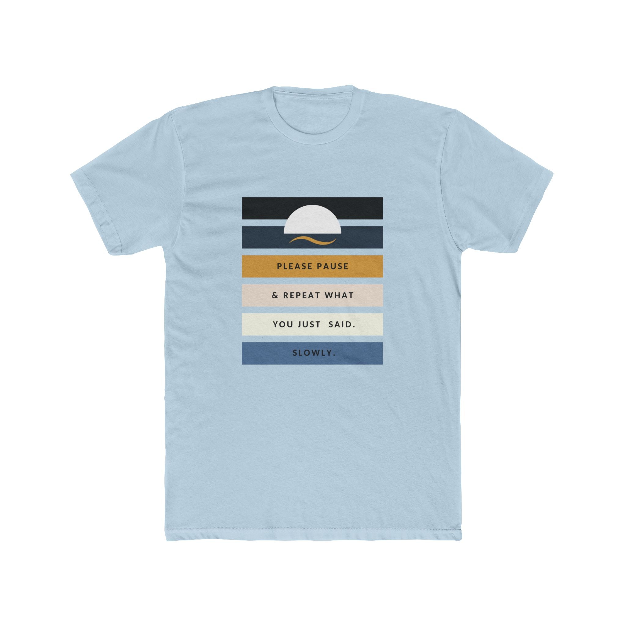 Men's Relaxed  Cotton Tee - "Repeat Yourself"