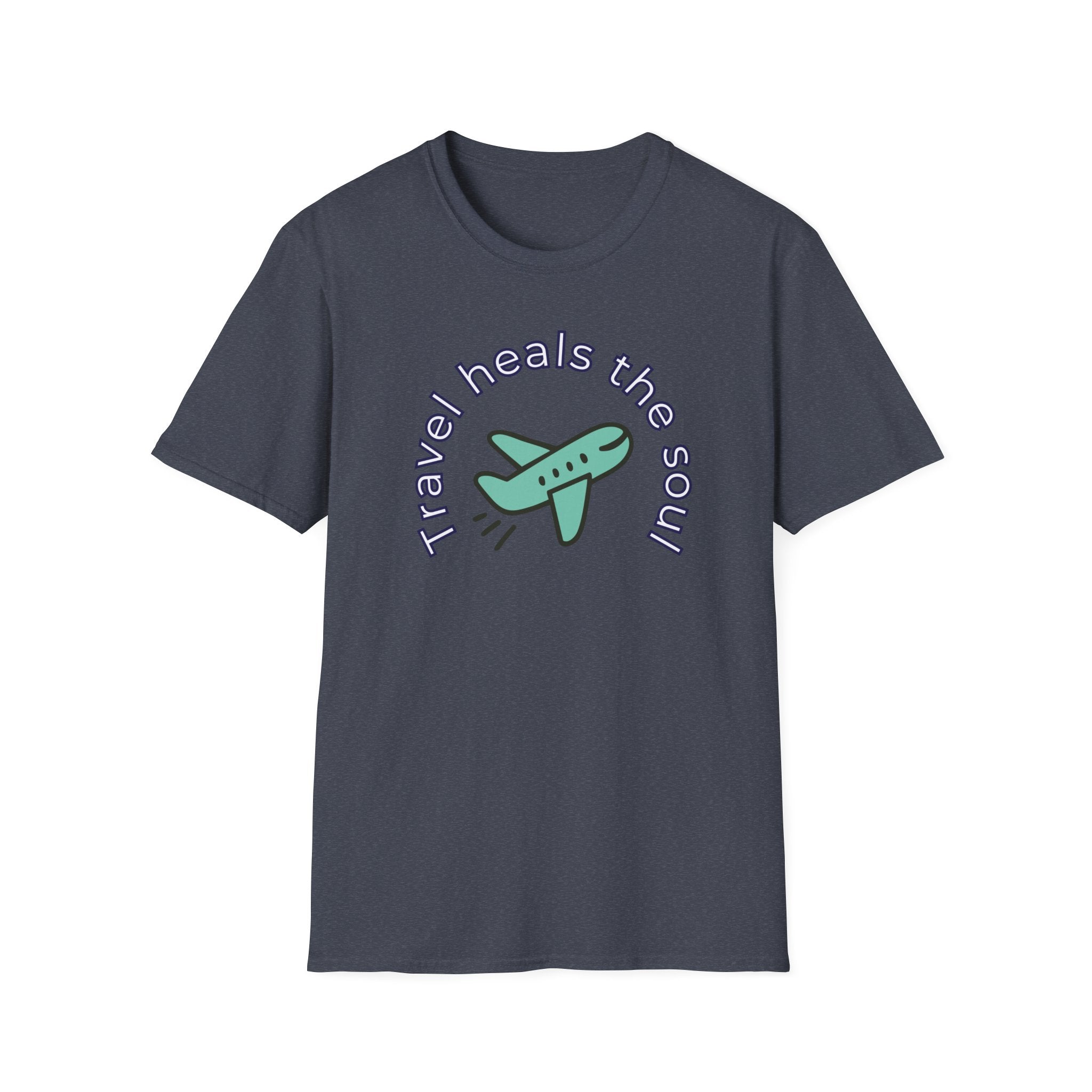 Comfty Woman's  Softstyle T-Shirt - "Travel"  "Heals The Soul"