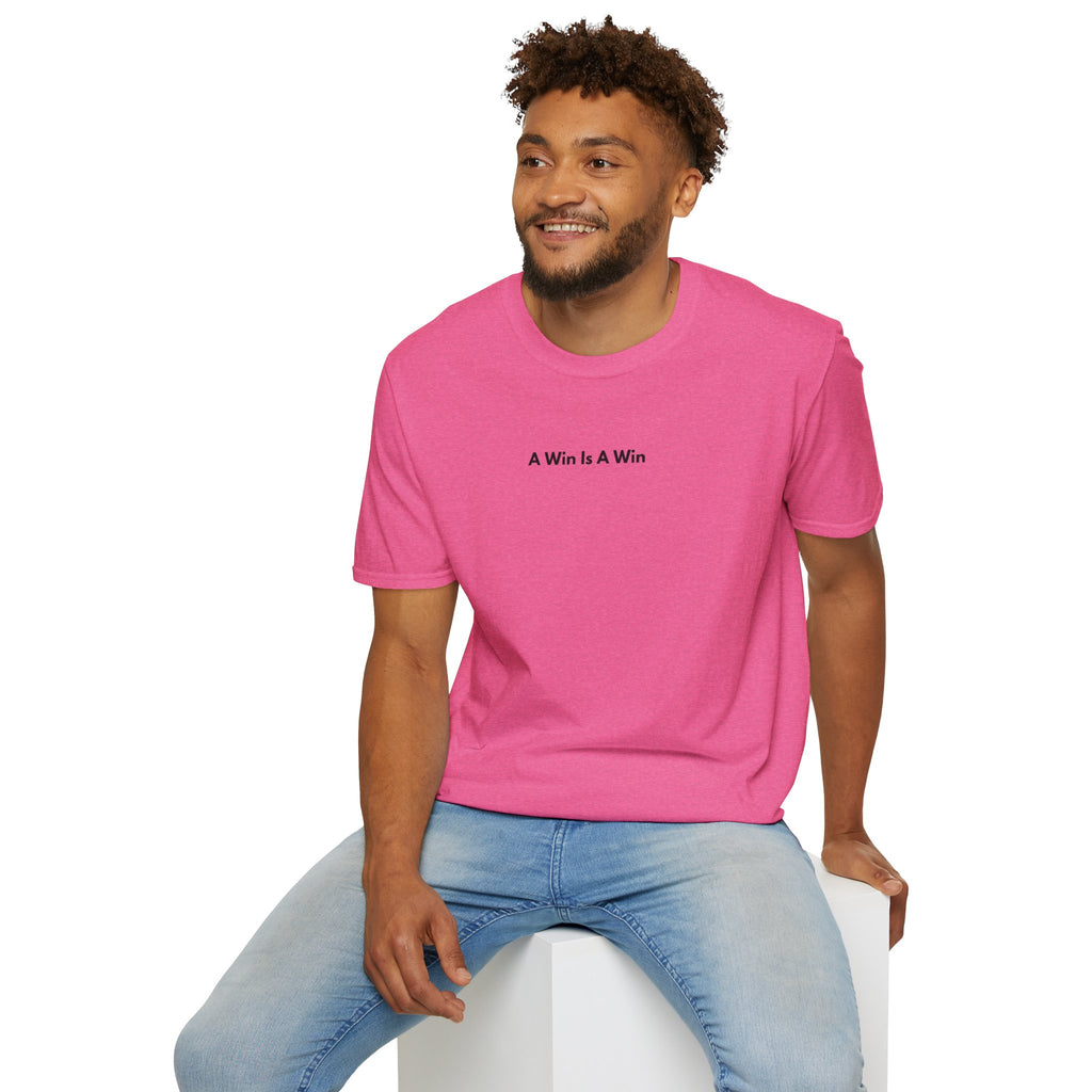 Men & Women Soft Relaxed Tee - a win is a win