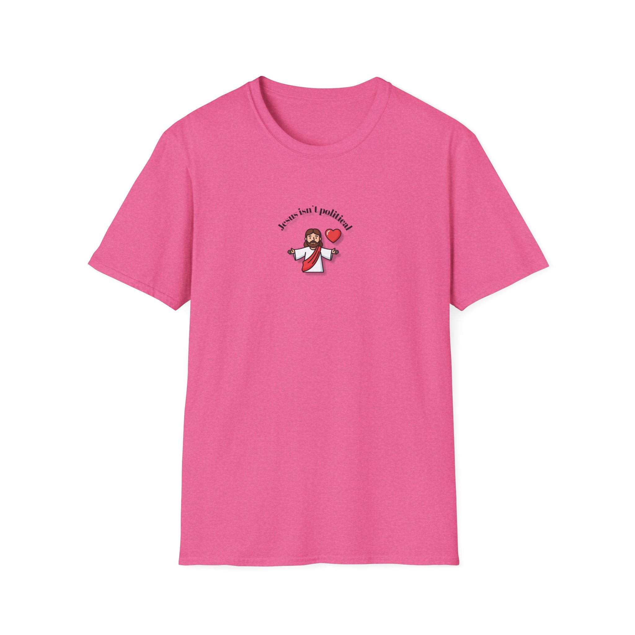 Relaxed Men & Women Soft Tee - Jesus isn't political