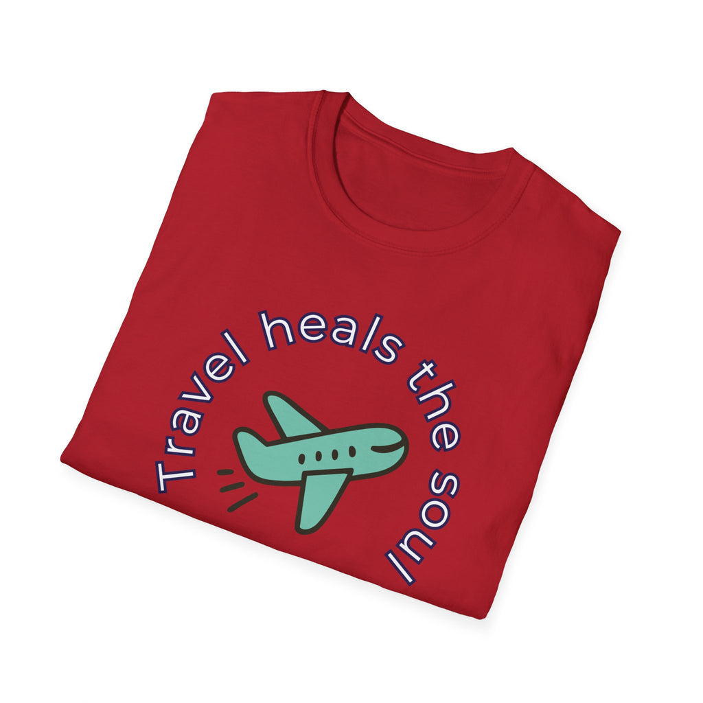 Comfty Woman's  Softstyle T-Shirt - "Travel"  "Heals The Soul"