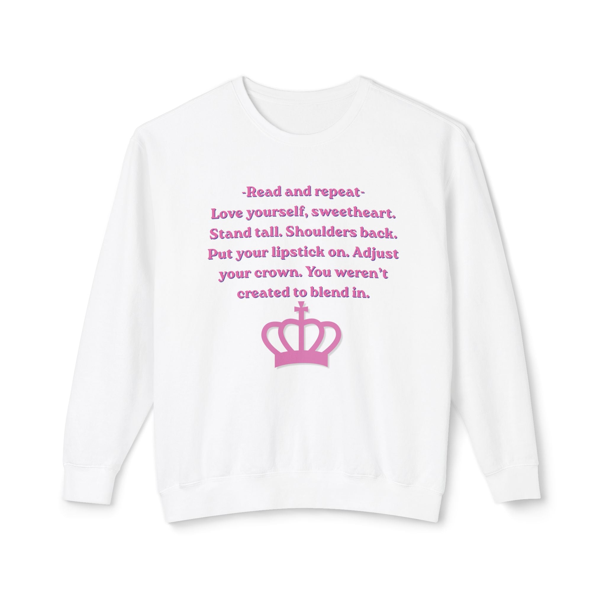 Woman's Lightweight Crewneck Sweatshirt - Soft and Relaxed - Adjust your crown