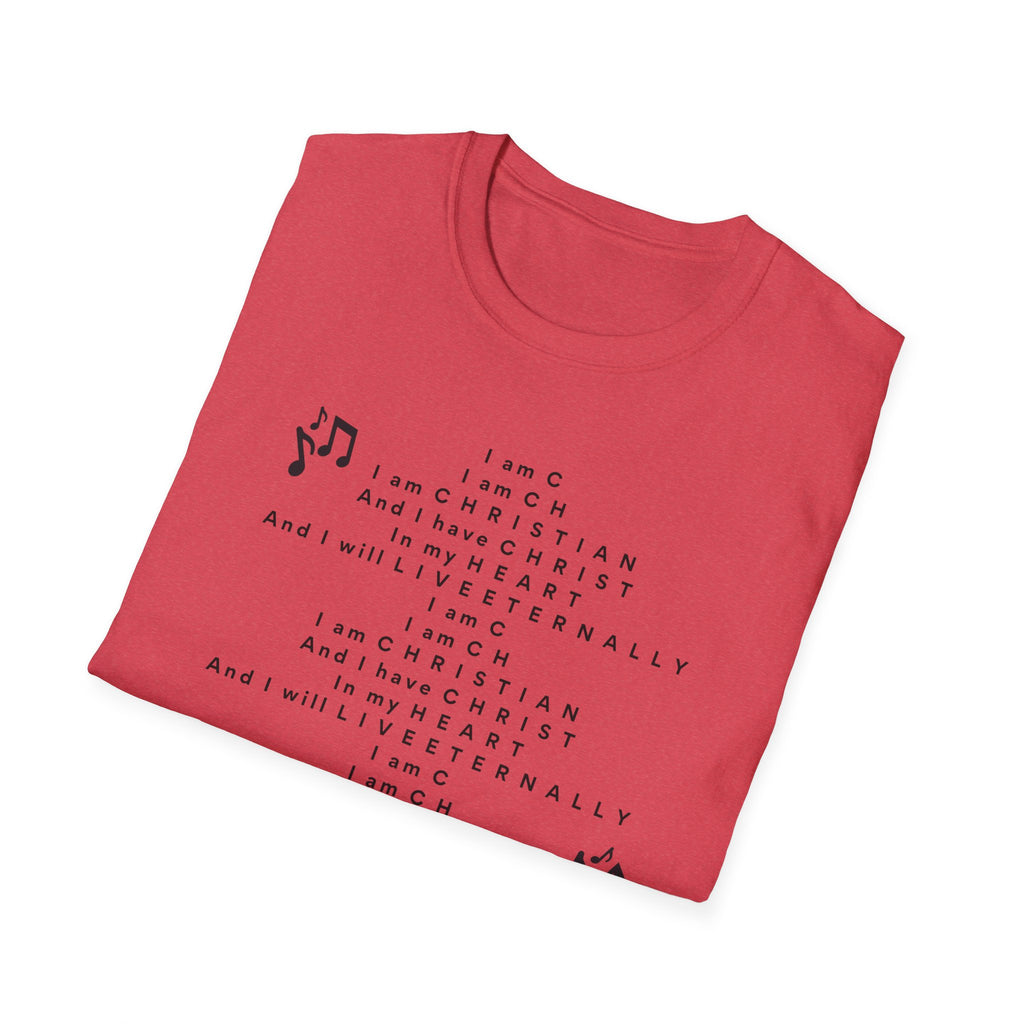 Men & Woman Softstyle T-Shirt - "C-h-r-i-s-t-i-a-n" "Song"