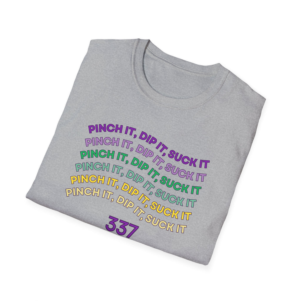 Flexible Soft Tee - (Men & Women) "337" " Mardi Gras"