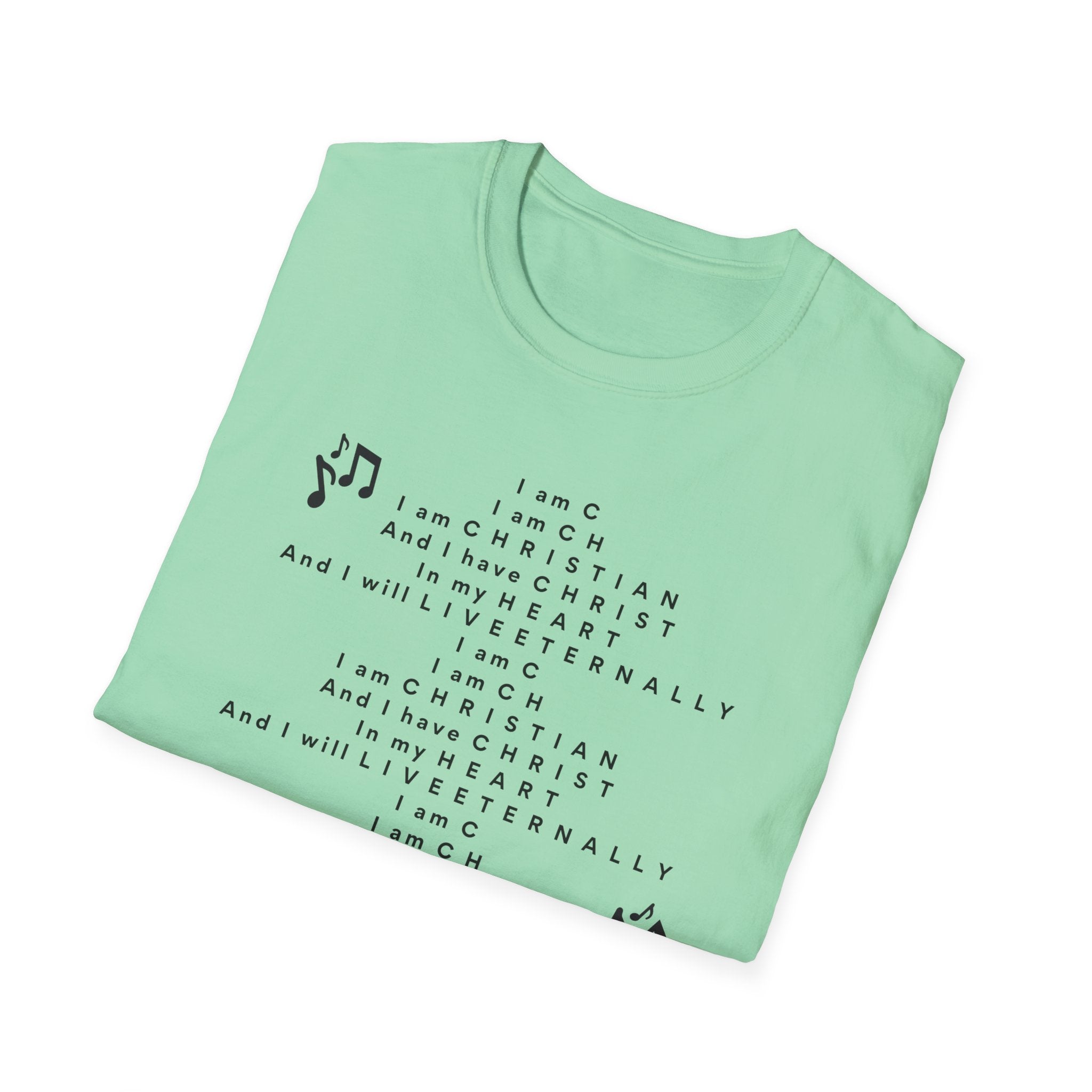 Men & Woman Softstyle T-Shirt - "C-h-r-i-s-t-i-a-n" "Song"
