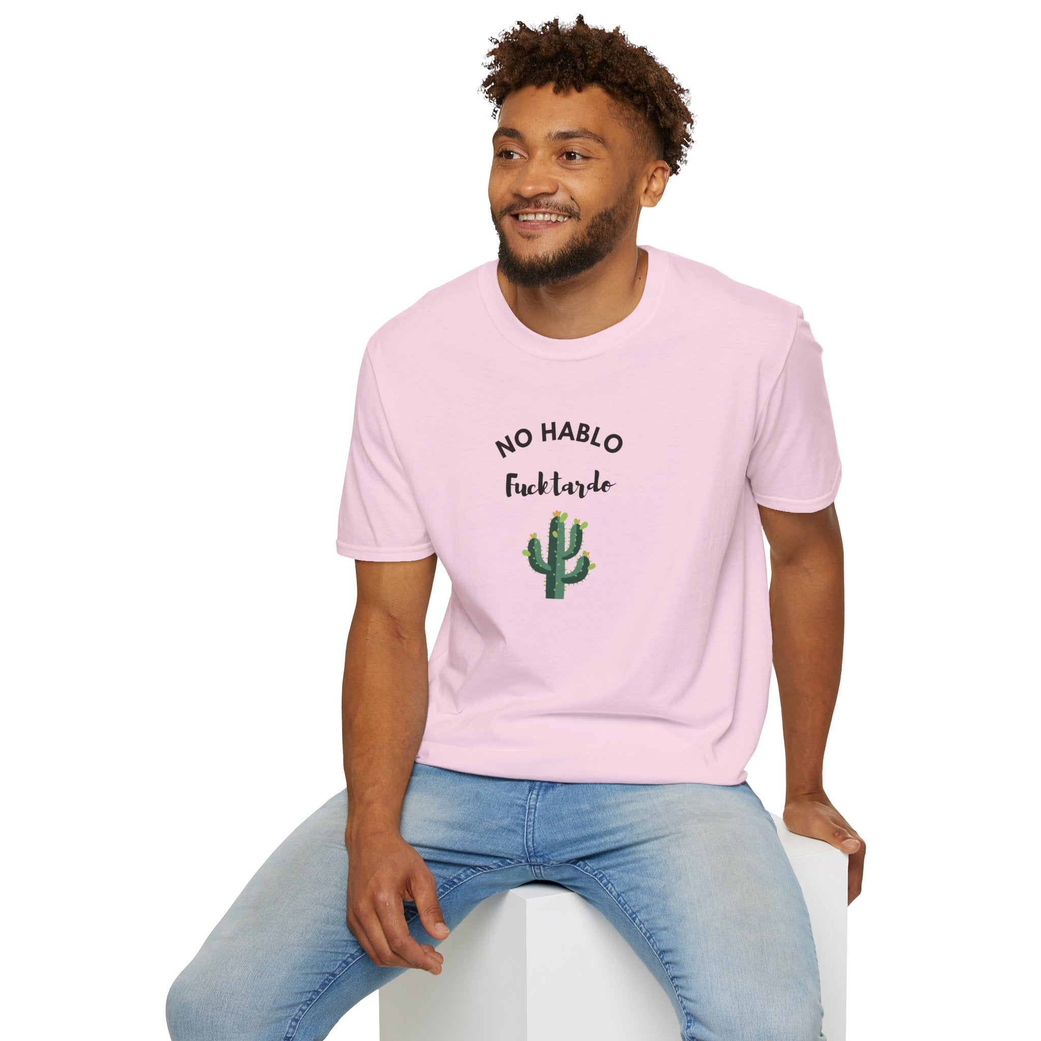Relaxed Tee - Men & Women - No Hablo with 1 Cactus
