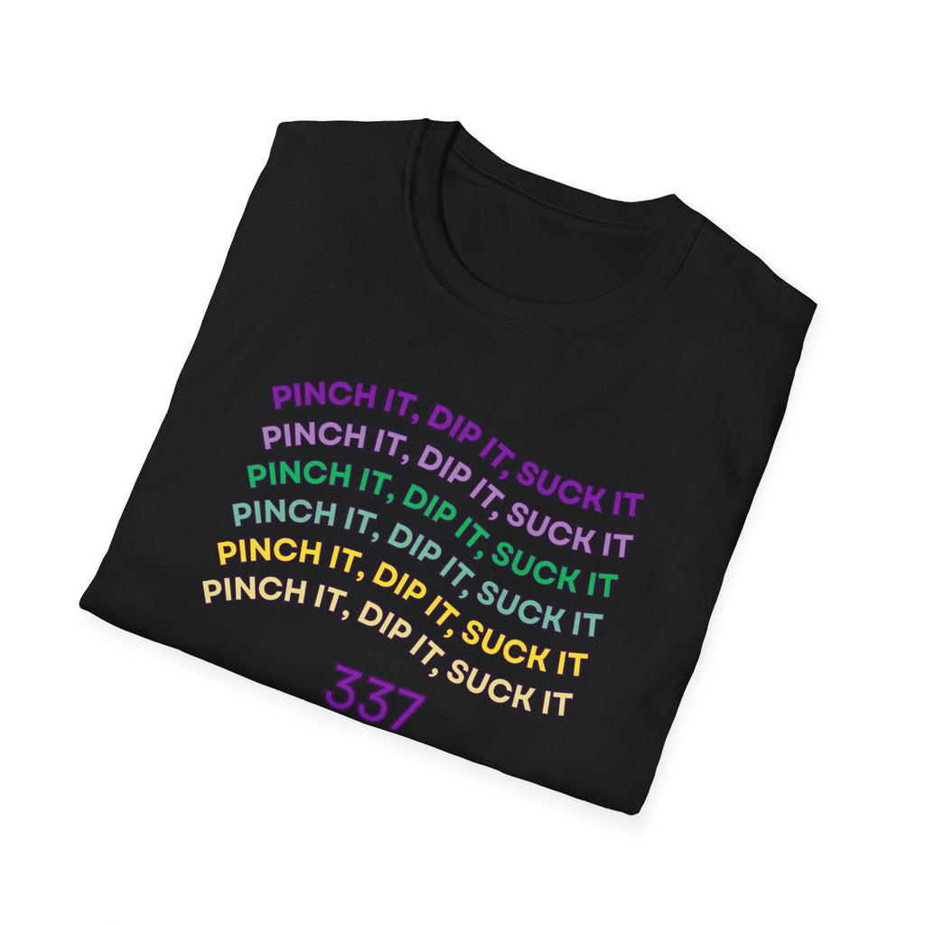 Flexible Soft Tee - (Men & Women) "337" " Mardi Gras"