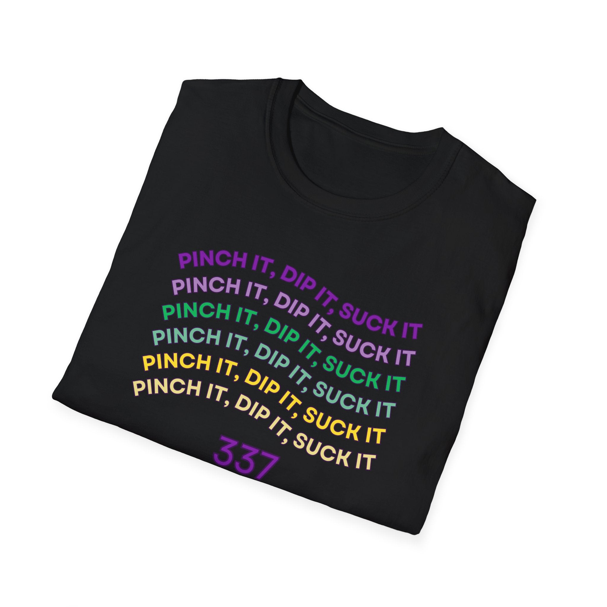 Flexible Soft Tee - (Men & Women) "337" " Mardi Gras"