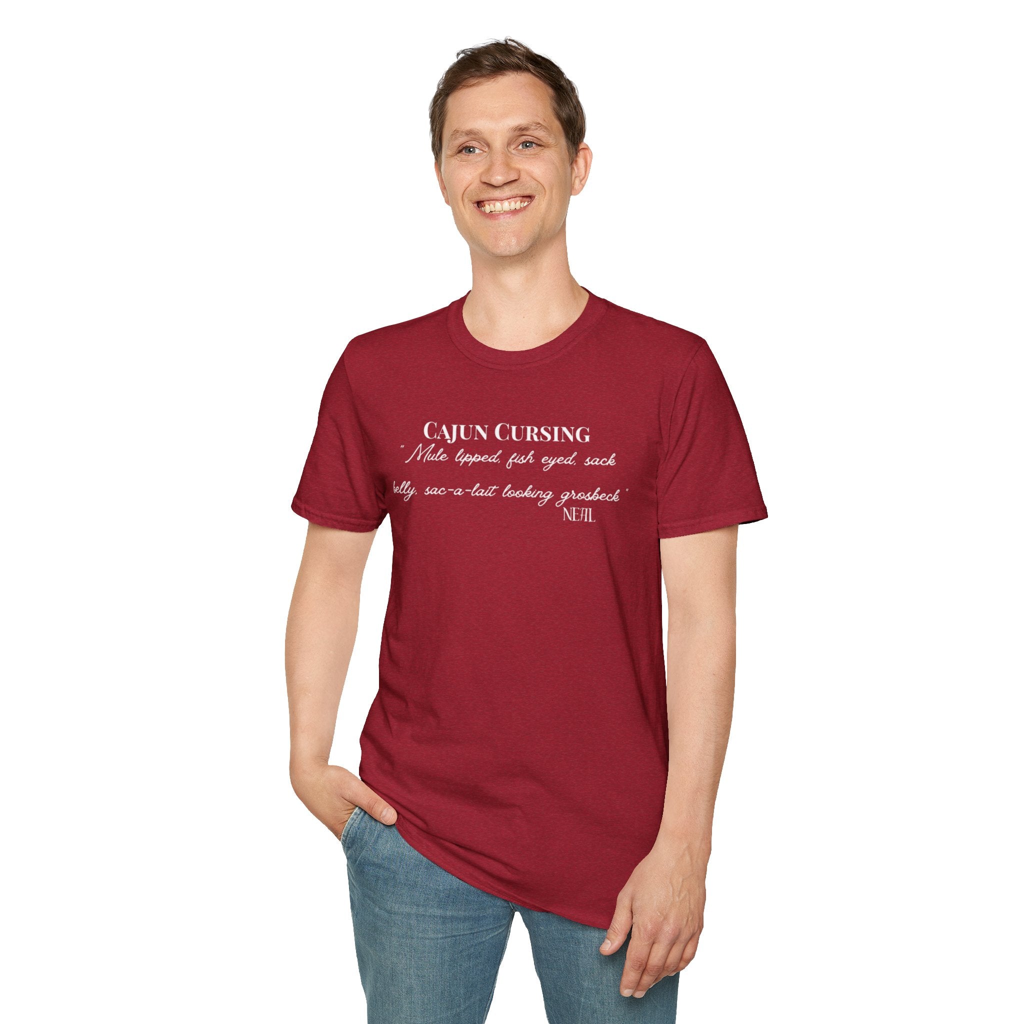 Men's Soft Tee - Relaxed Fit - Cajun Cursing