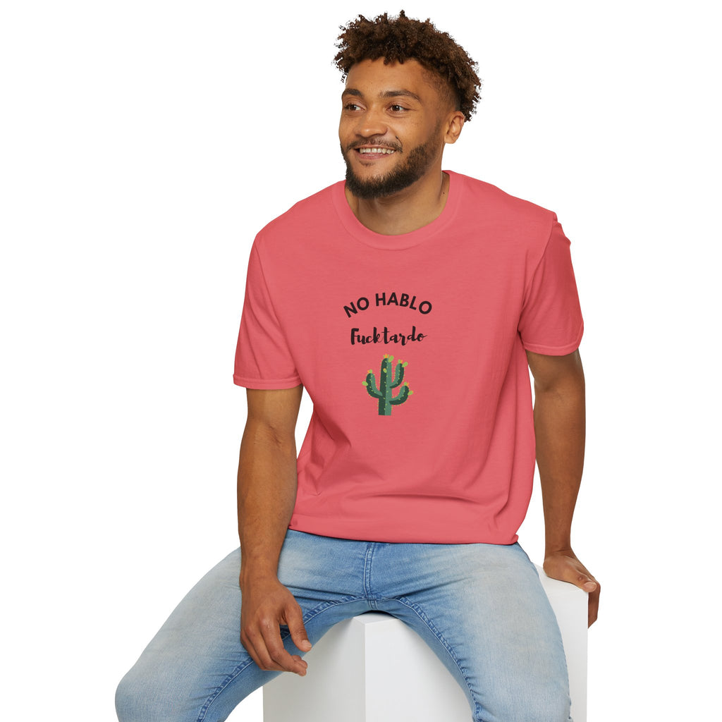 Relaxed Tee - Men & Women - No Hablo with 1 Cactus