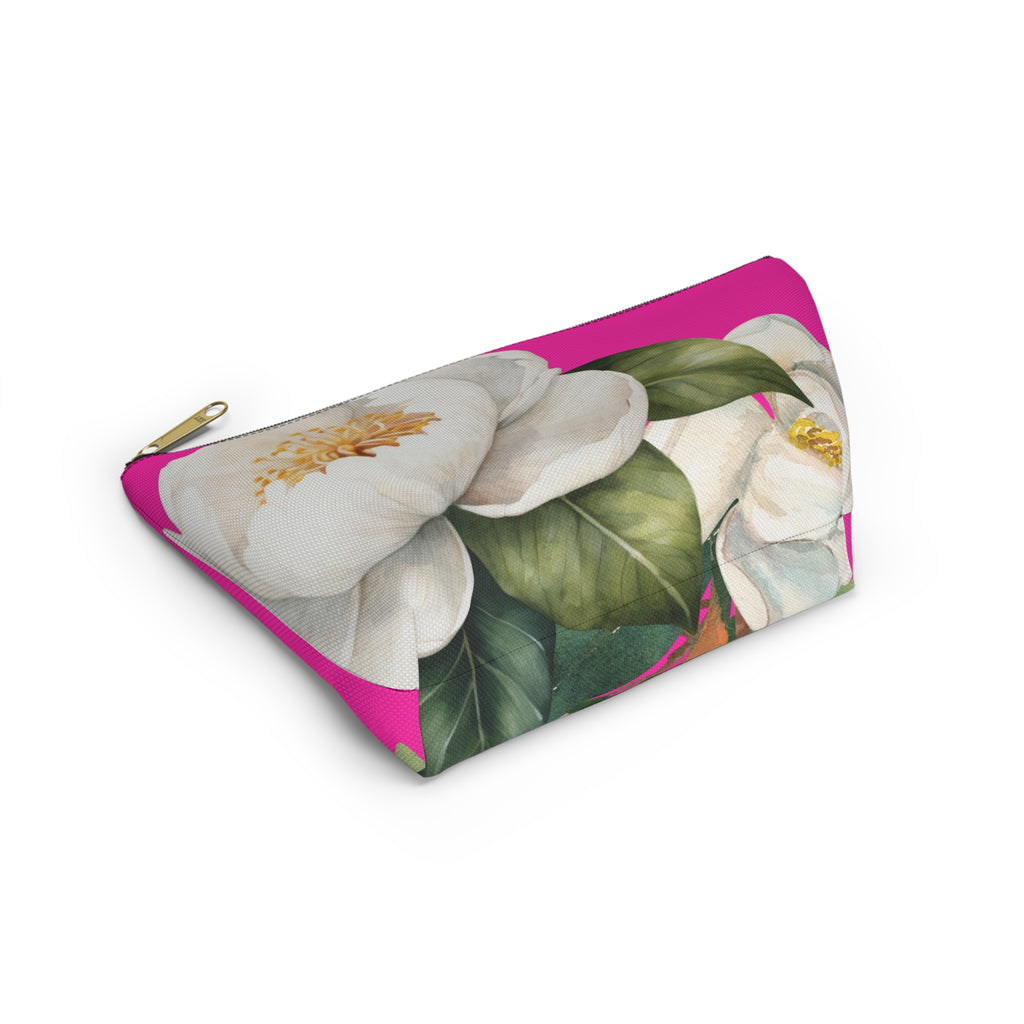 Accessory Pouch w T-bottom - Pink Magnolia