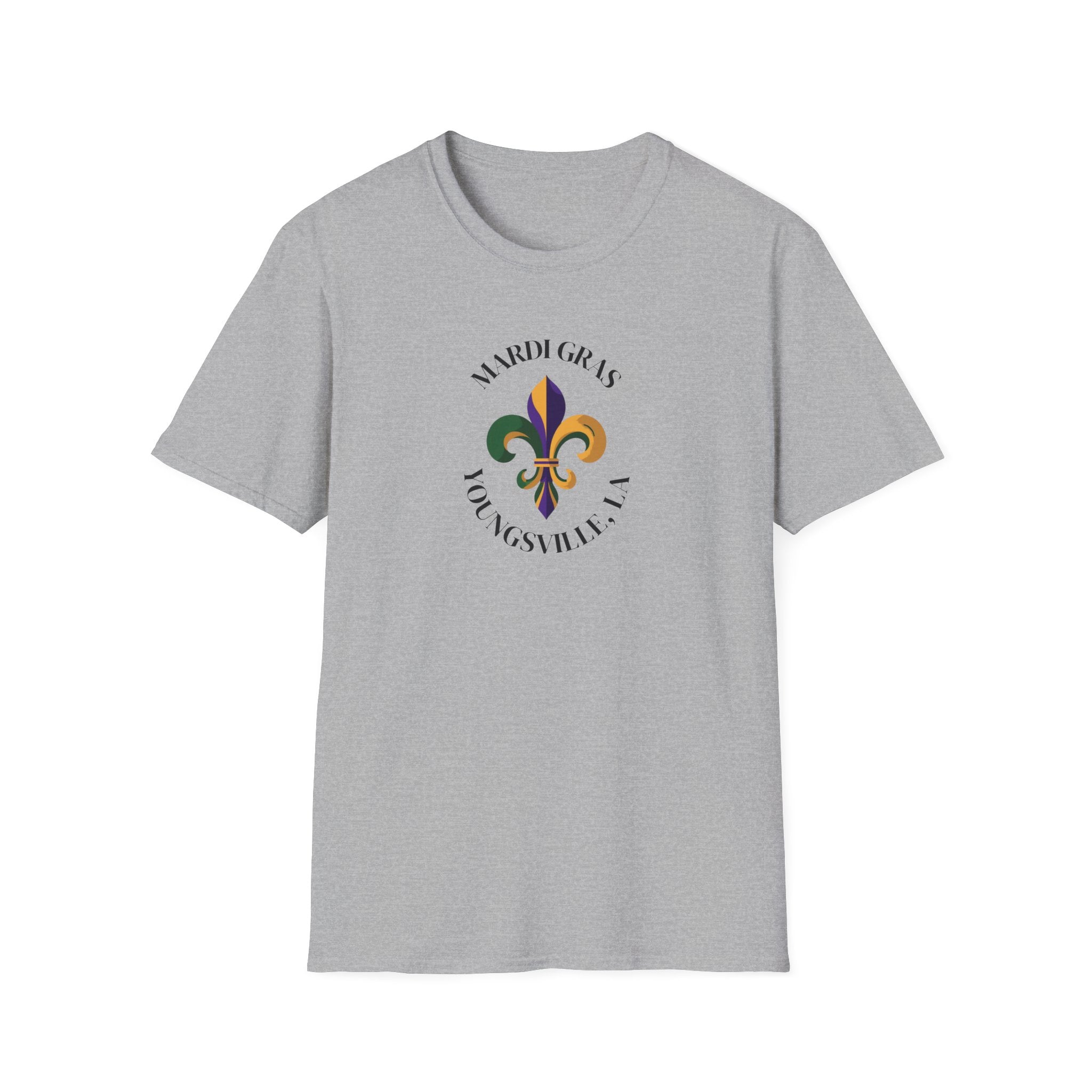 Relaxed Soft T Shirt-  Men and Woman Mardi Gras Youngsville La