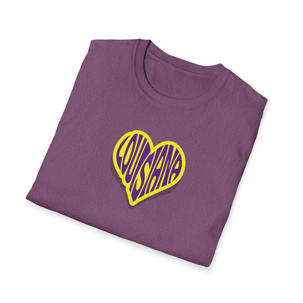Relaxed Soft Woman's tee - Louisiana heart