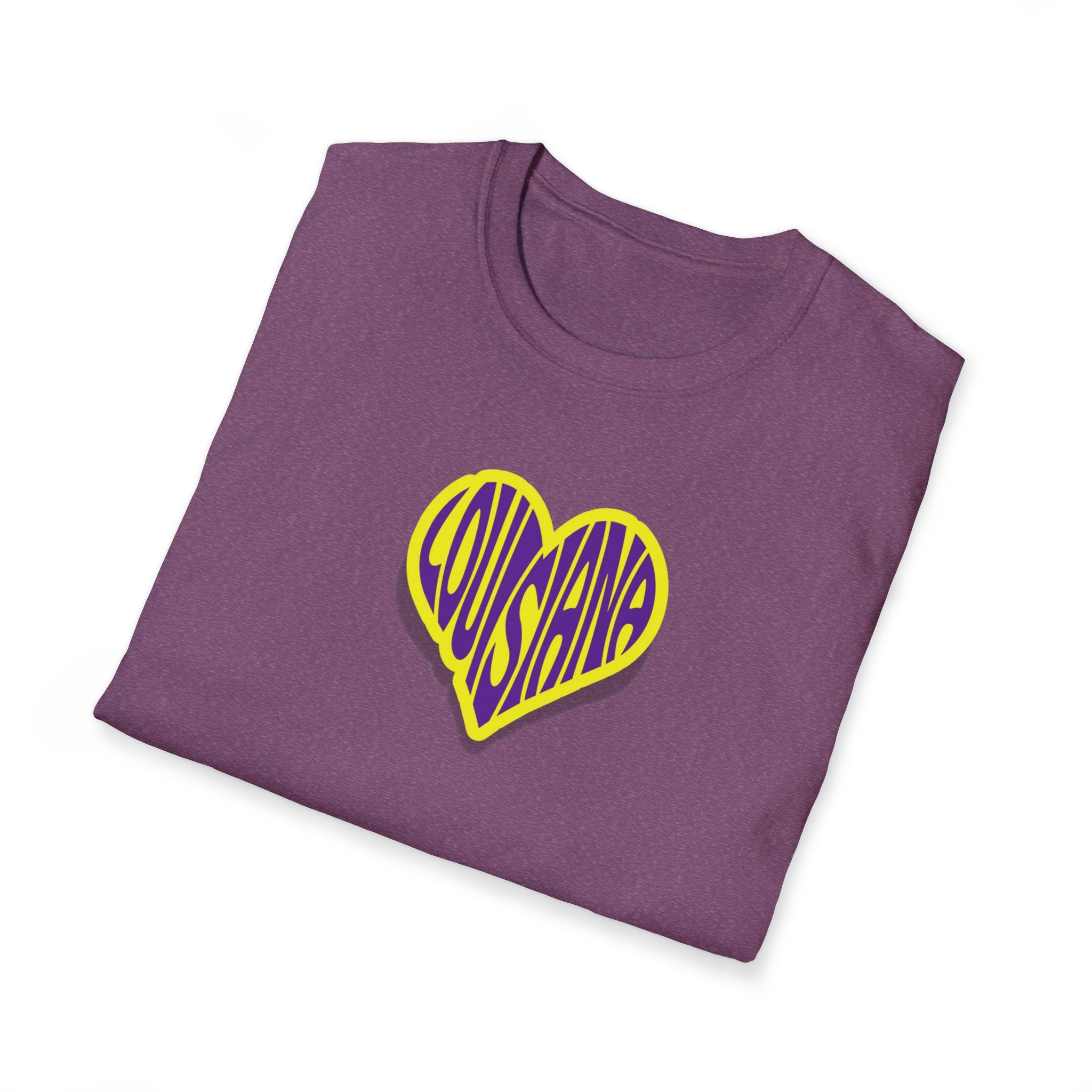 Relaxed Soft Woman's tee - Louisiana heart