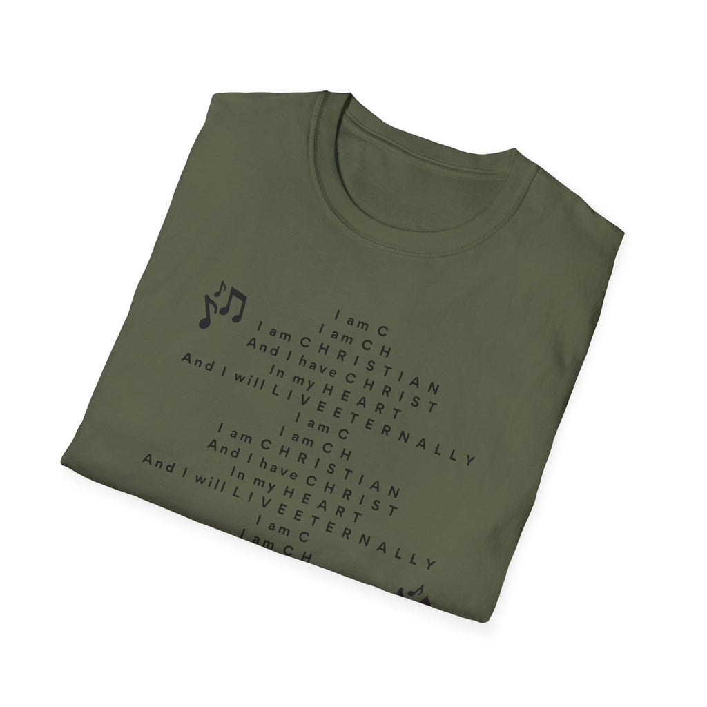 Men & Woman Softstyle T-Shirt - "C-h-r-i-s-t-i-a-n" "Song"