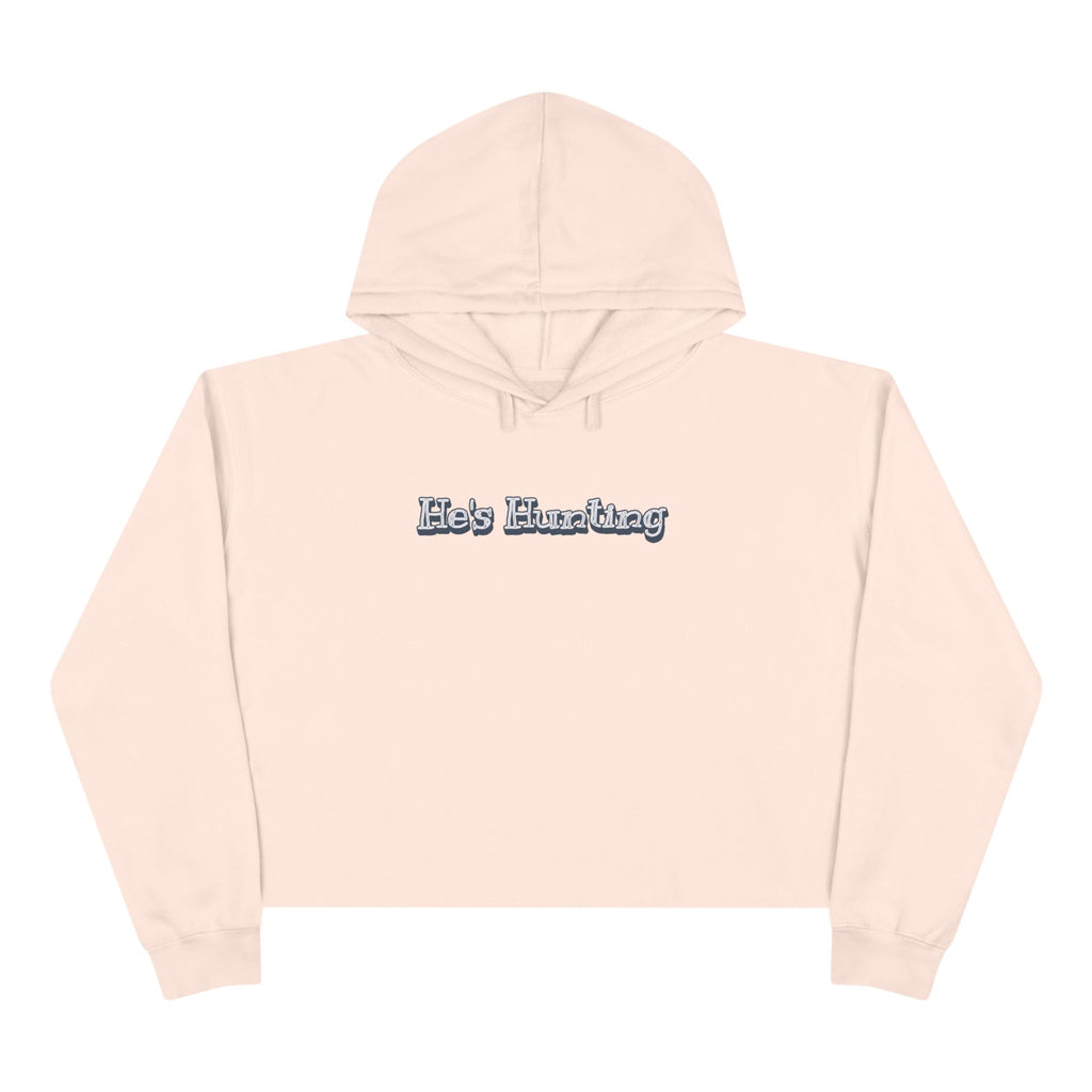 Crop Hoodie - Relaxed Fit for the Girls - He's Hunting in pastels