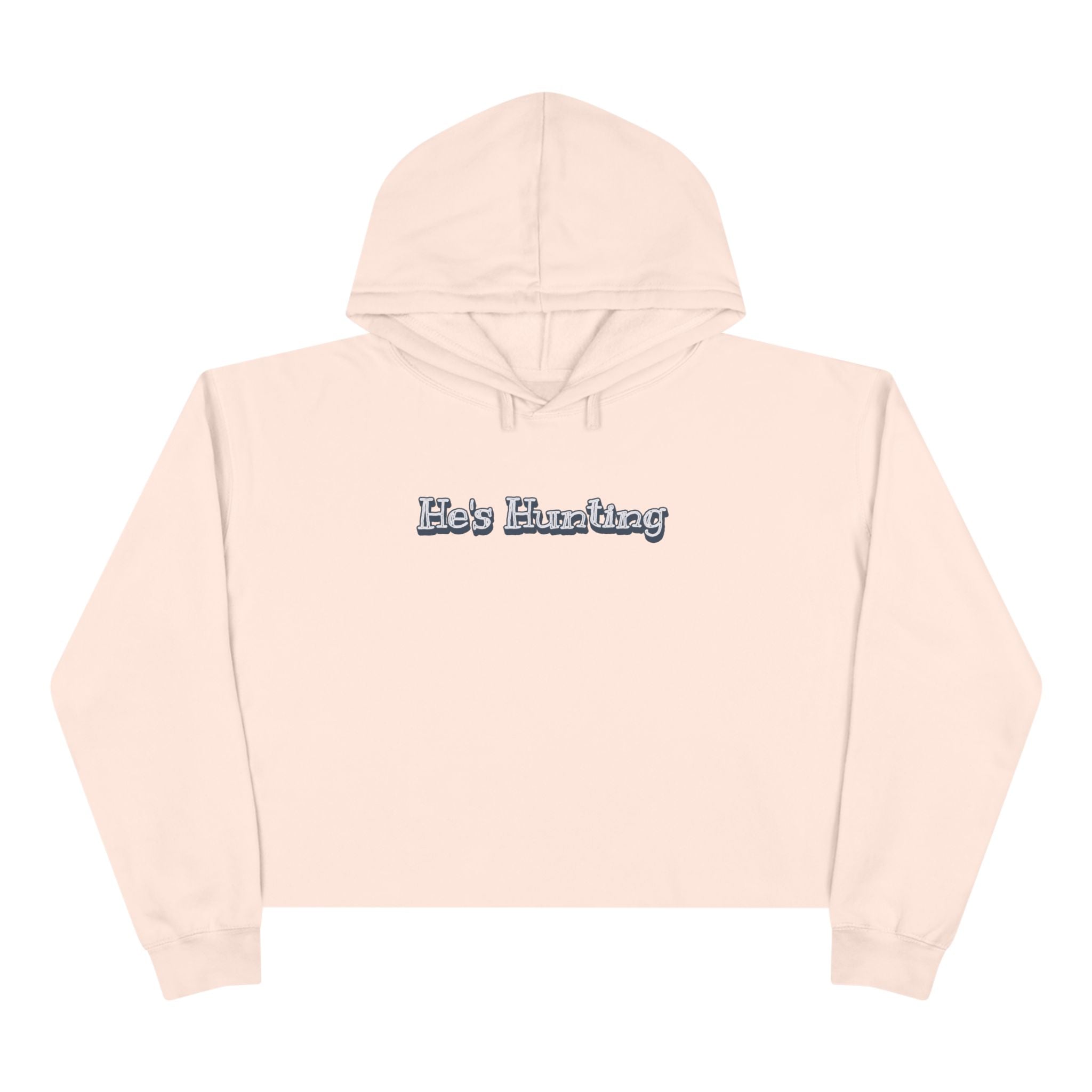 Crop Hoodie - Relaxed Fit for the Girls - He's Hunting in pastels