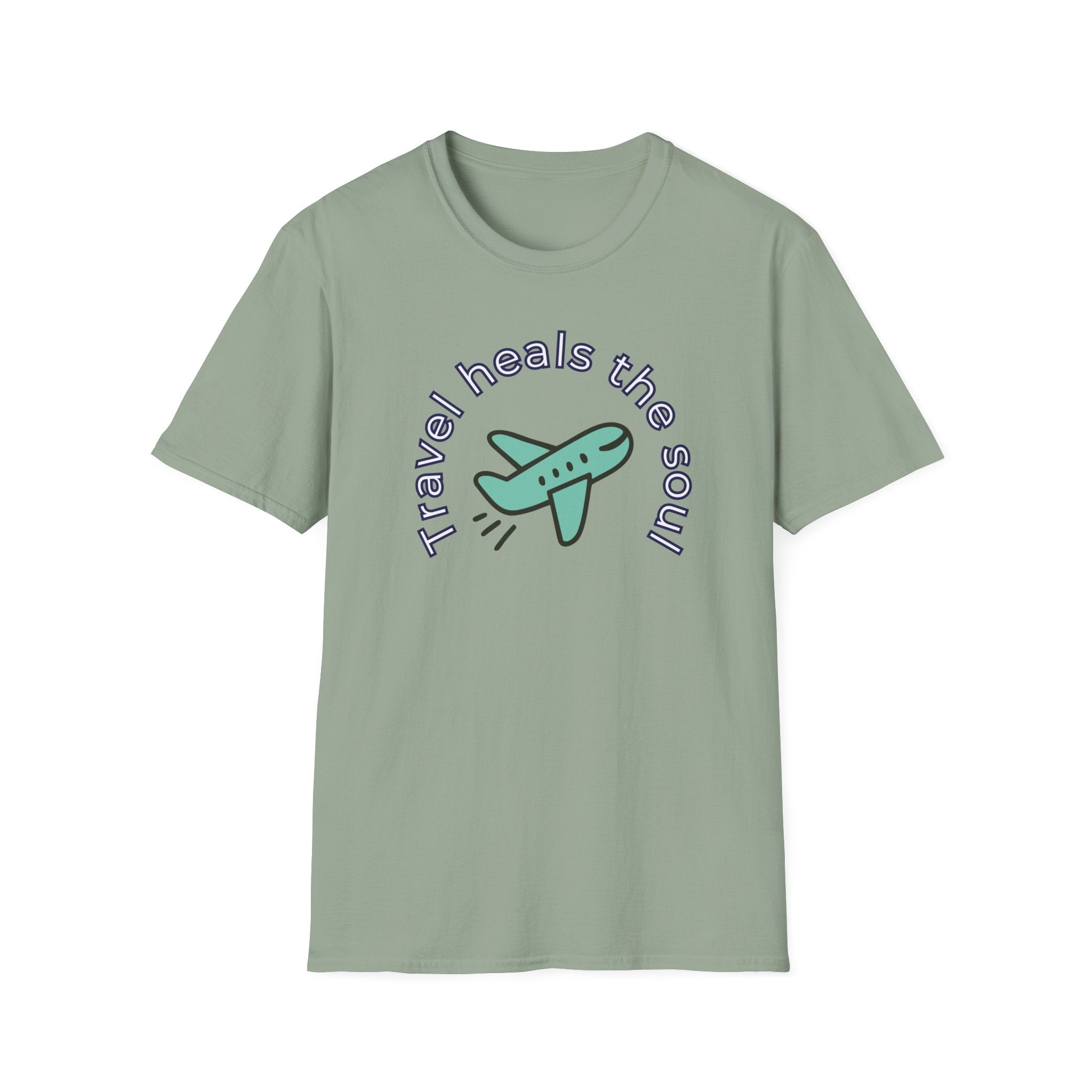 Comfty Woman's  Softstyle T-Shirt - "Travel"  "Heals The Soul"