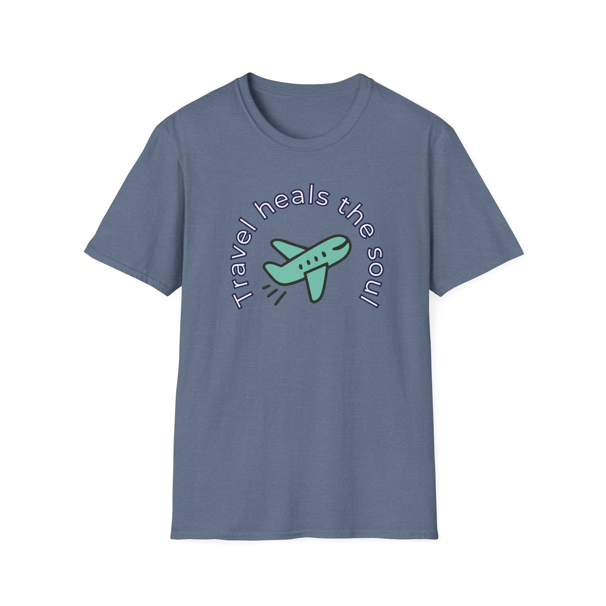 Comfty Woman's  Softstyle T-Shirt - "Travel"  "Heals The Soul"