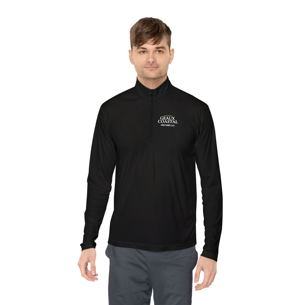 Fishing Quarter-Zip Pullover (Men & Women) -"Geaux Coastal" - Lightweight