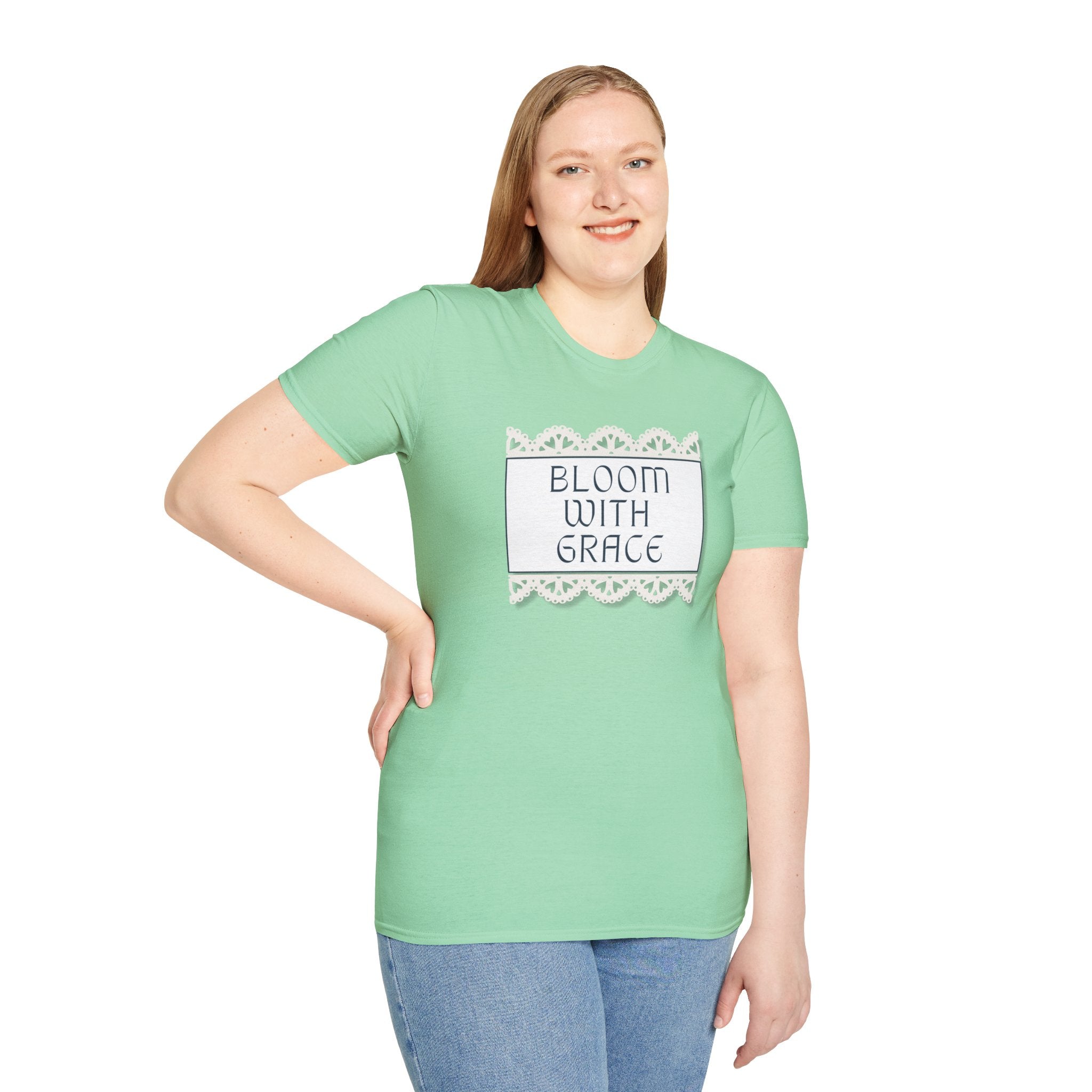 Women's Soft Relaxed Tee -  Bloom with Grace