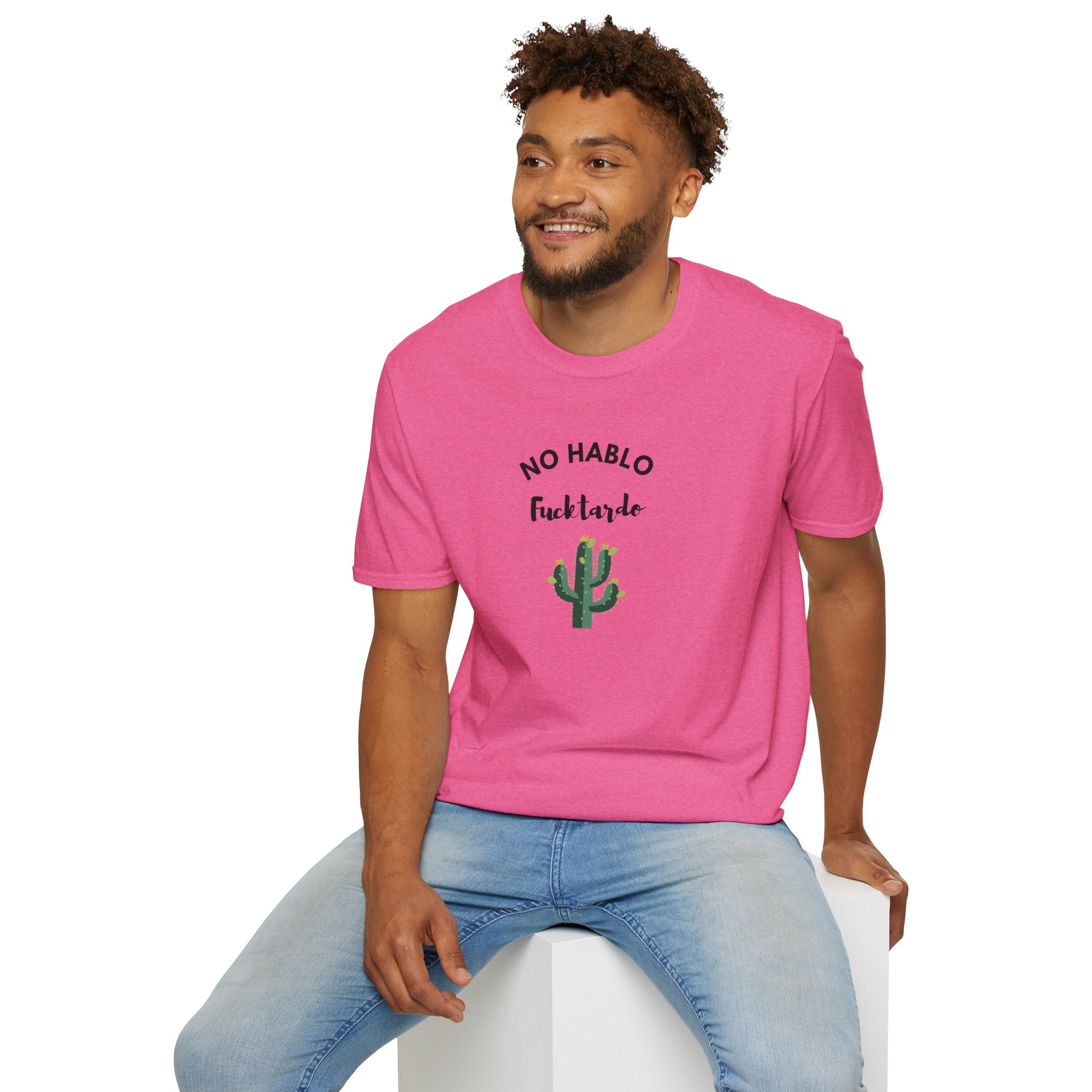 Relaxed Tee - Men & Women - No Hablo with 1 Cactus