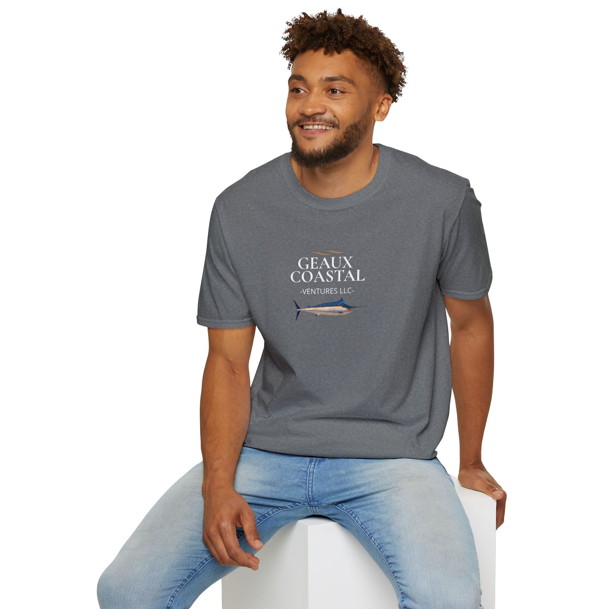 Soft Relaxed Mens Geaux Coastal Marlin Tee