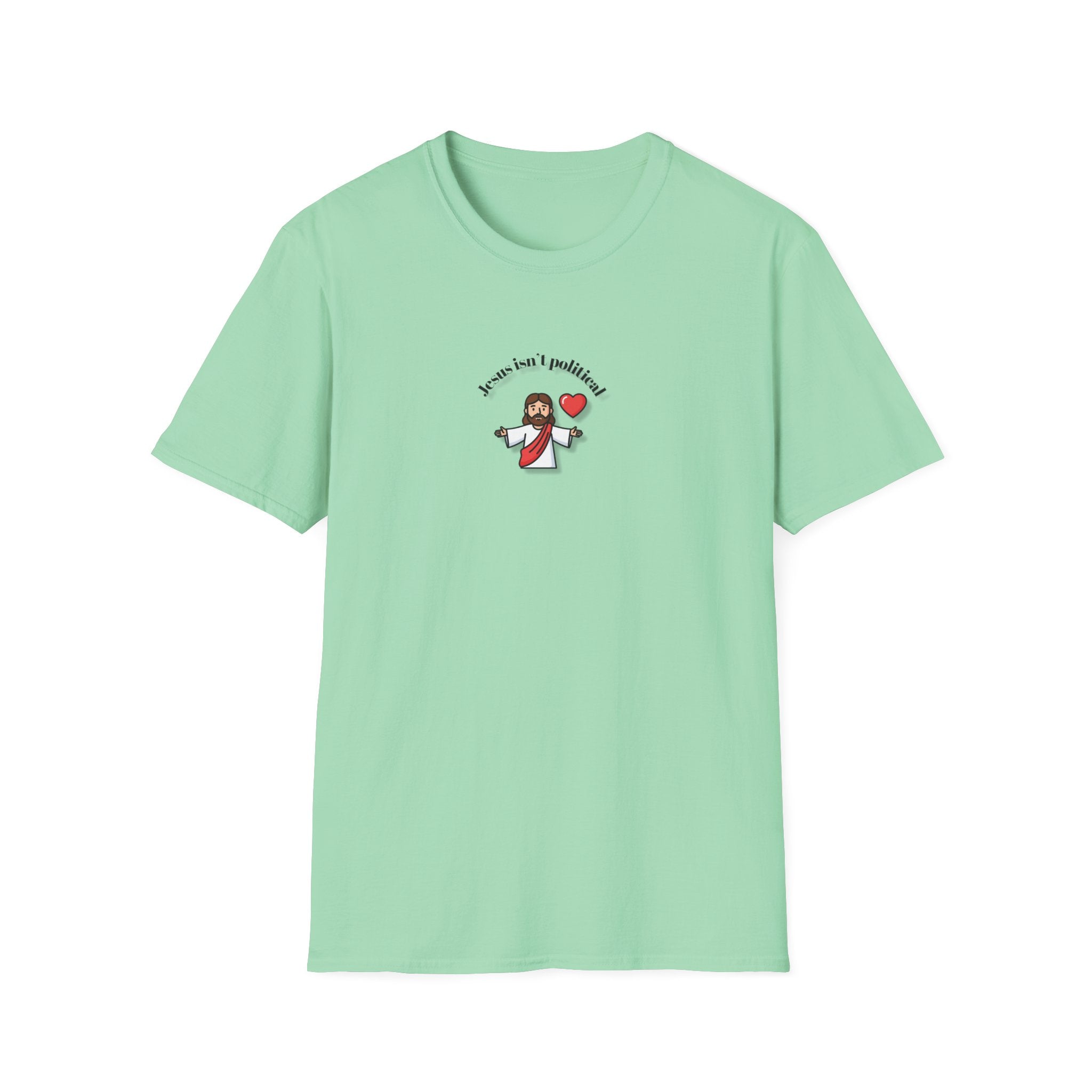 Relaxed Men & Women Soft Tee - Jesus isn't political