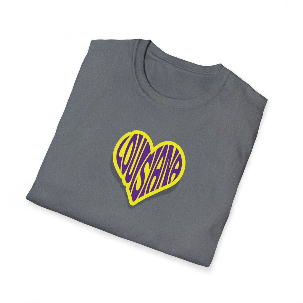 Relaxed Soft Woman's tee - Louisiana heart
