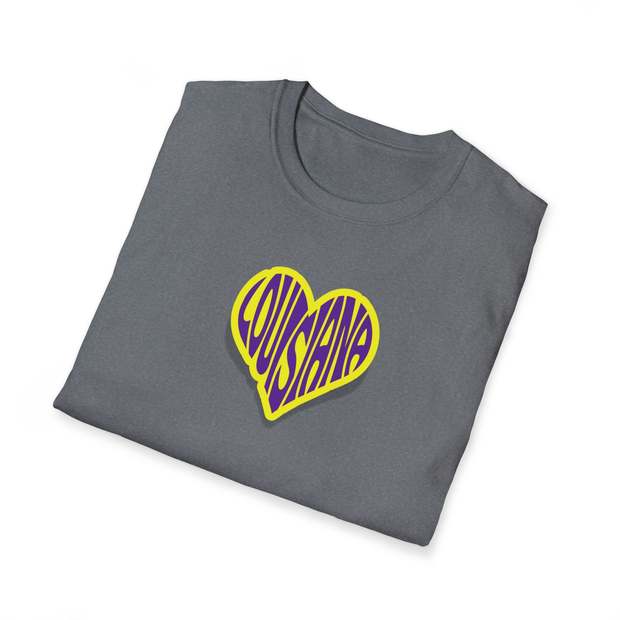 Relaxed Soft Woman's tee - Louisiana heart