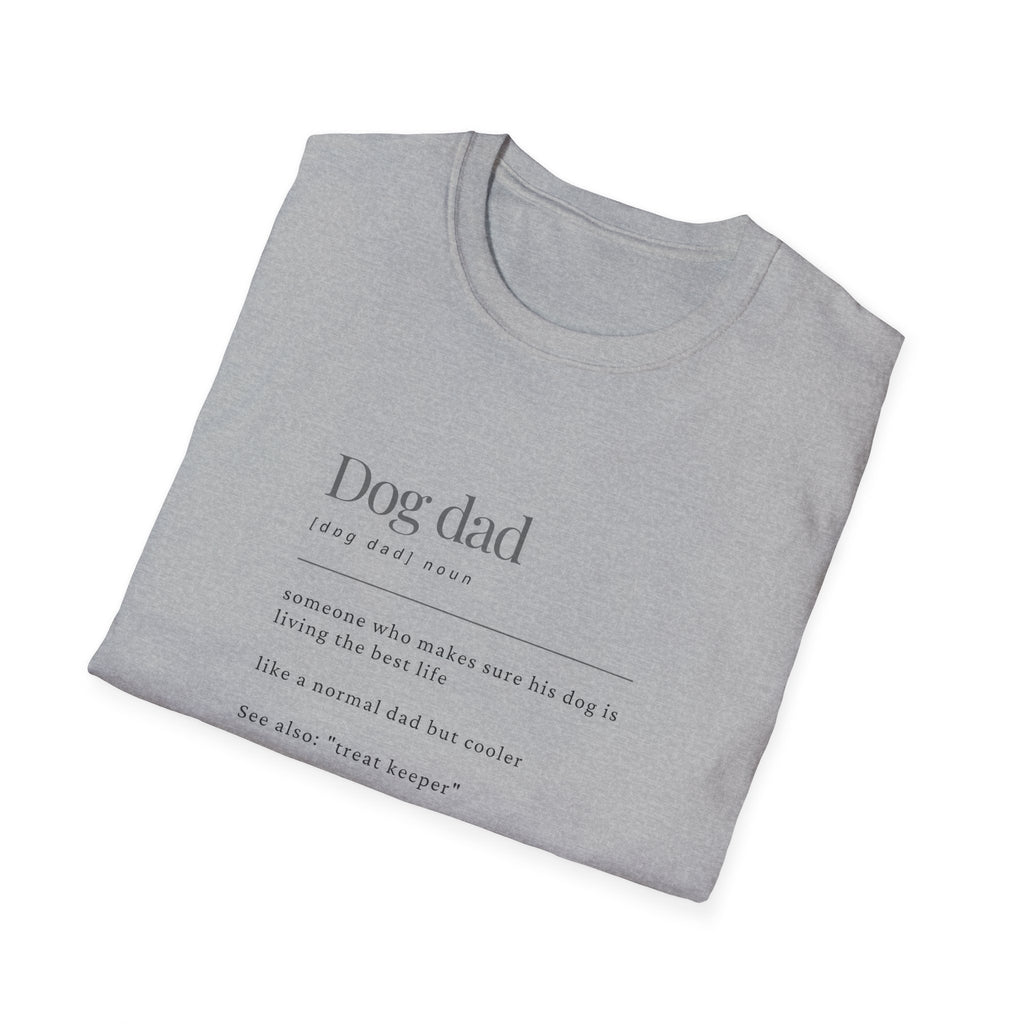 Soft Mens Tee- Dog Dad (Regular  relaxed Fit)