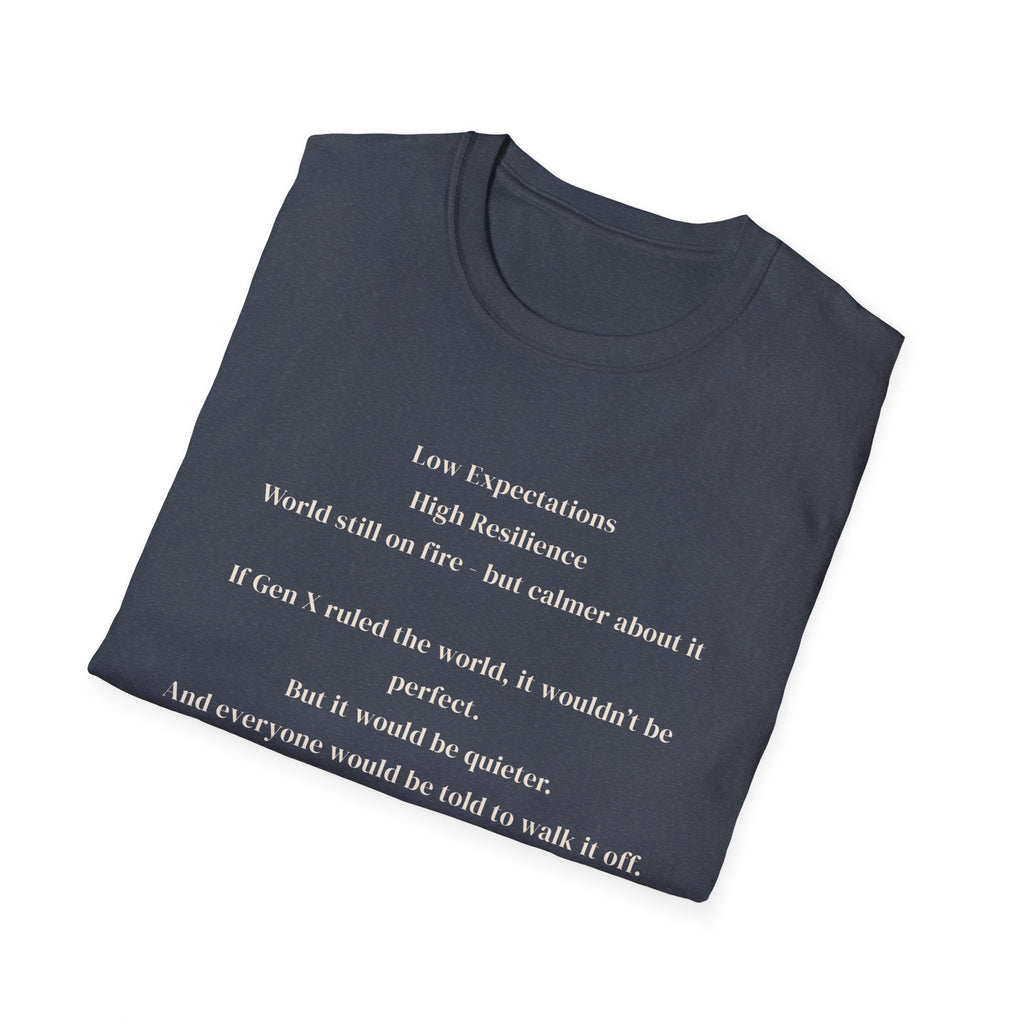 Men's soft tee - Low Expectations  Gen x