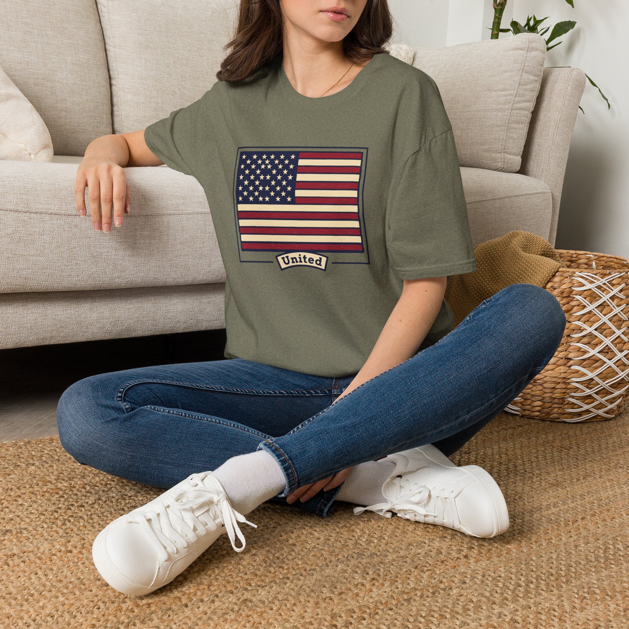Men and Women - Regular Fit - American Flag and George Washington
