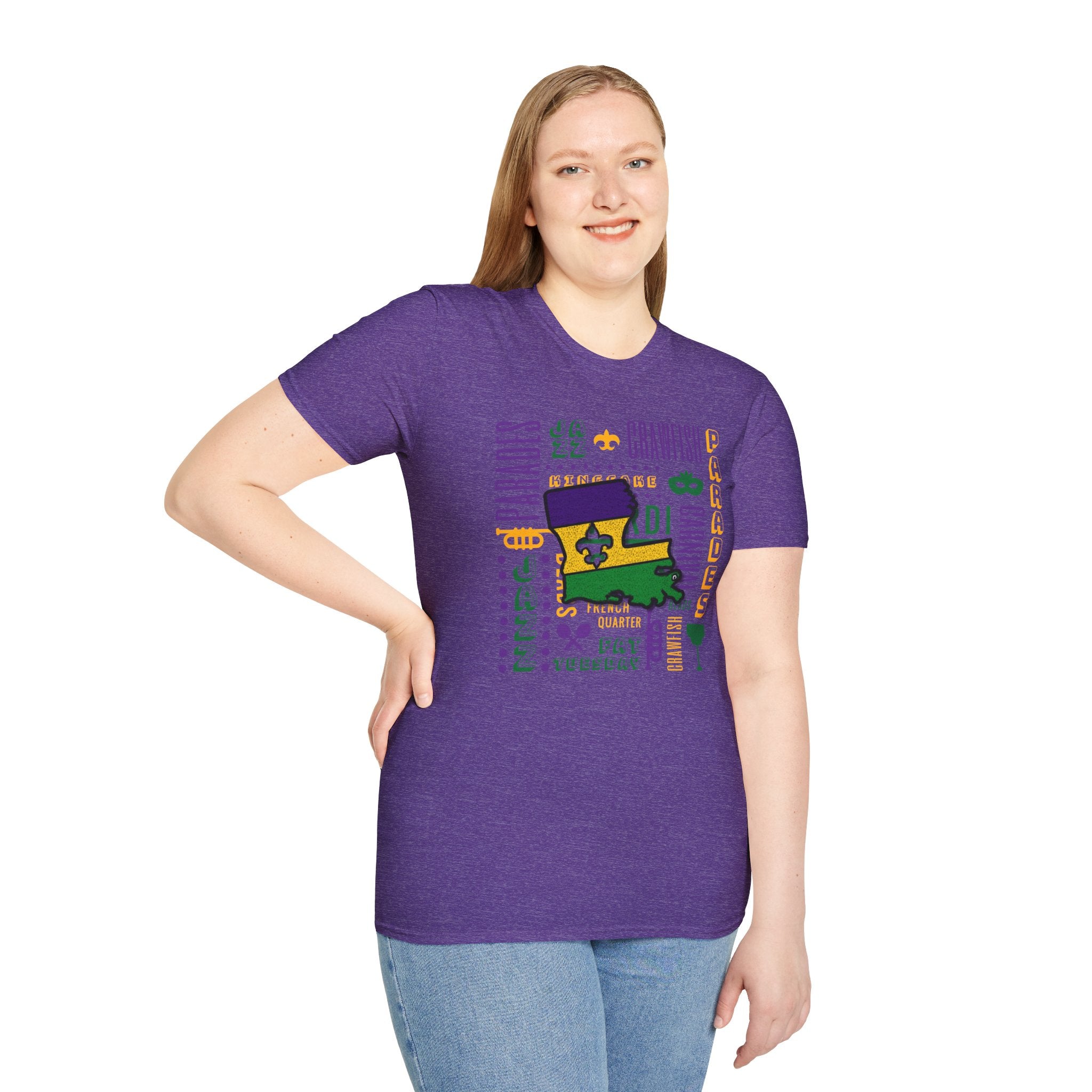 Relaxed Soft T Shirt - Men and Women - louisiana